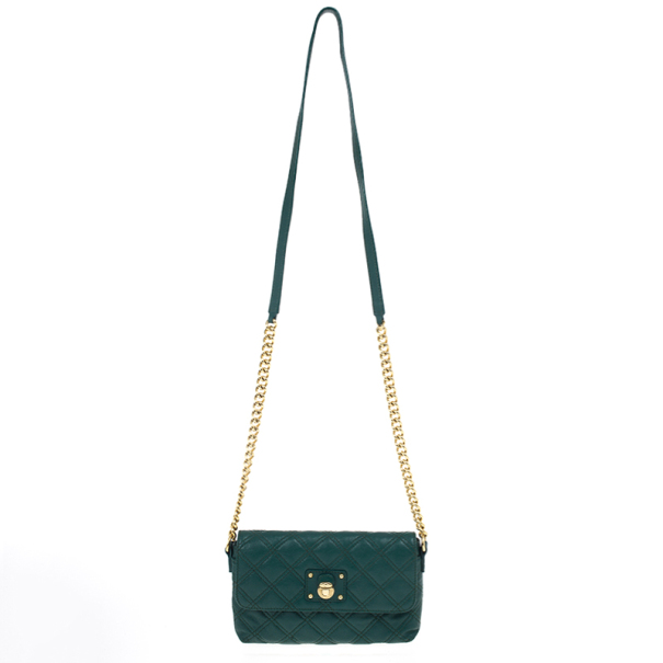 مملوكة مسبقًا Marc Jacobs Green Quilted Leather Small Single Shoulder Bag