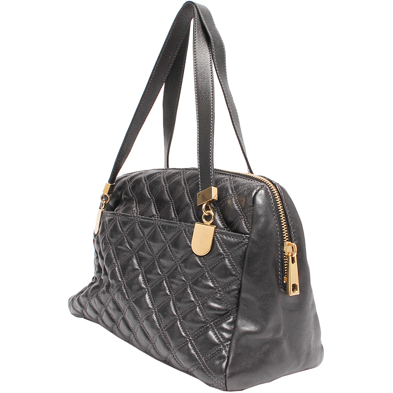 

Marc Jacobs Black Quilted Leather Shoulder Bag
