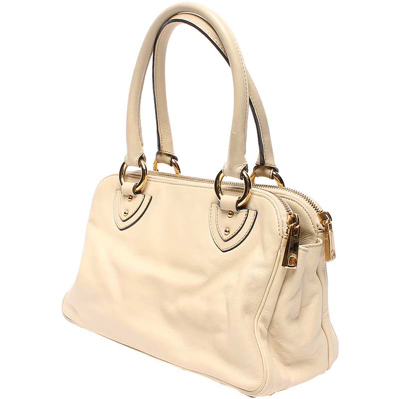

Marc Jacobs Beige Leather Satchel