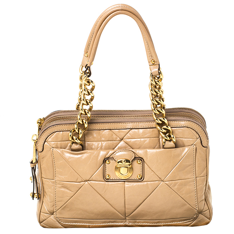 marc jacobs box bag beige