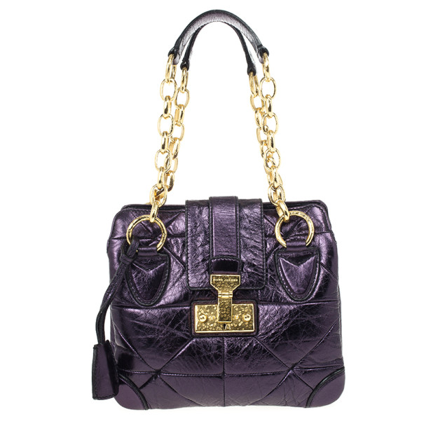 Pre Owned Marc Jacobs Mariah Mettalic Bag