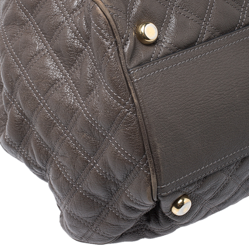 Marc Jacobs Dark Grey Mix Quilted Leather Classic East-west Tote