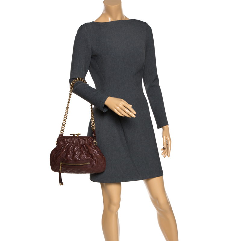 

Marc Jacobs Brown Leather Little Stam Shoulder Bag