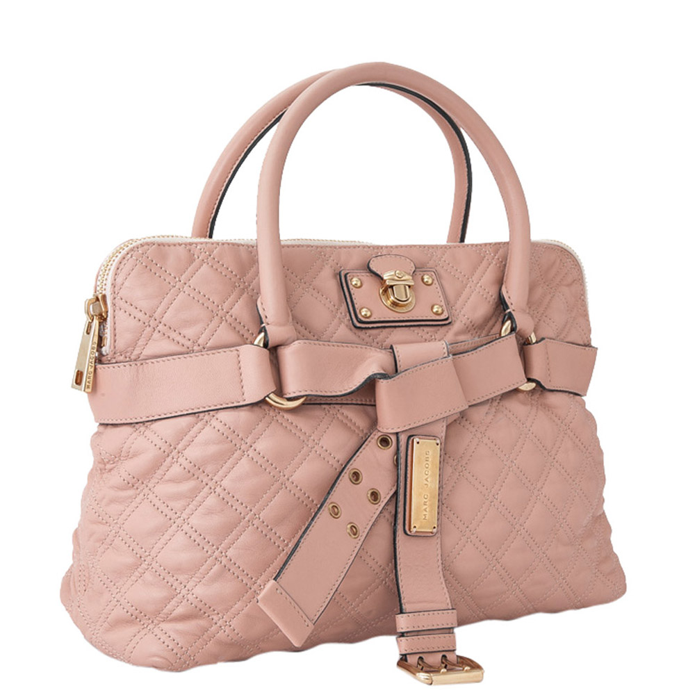 

Marc Jacobs Pink Quilted Leather Bruna Satchel