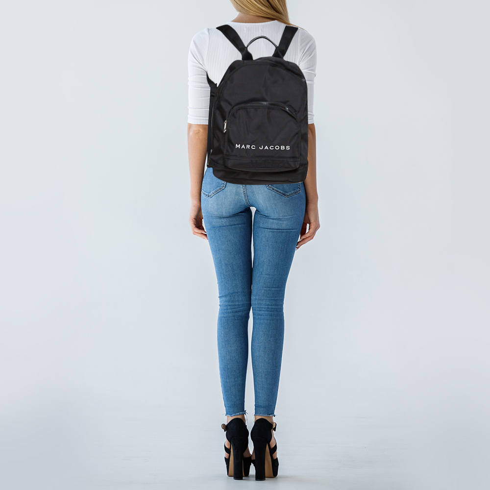 

Marc Jacobs Black Nylon Classic Logo Backpack