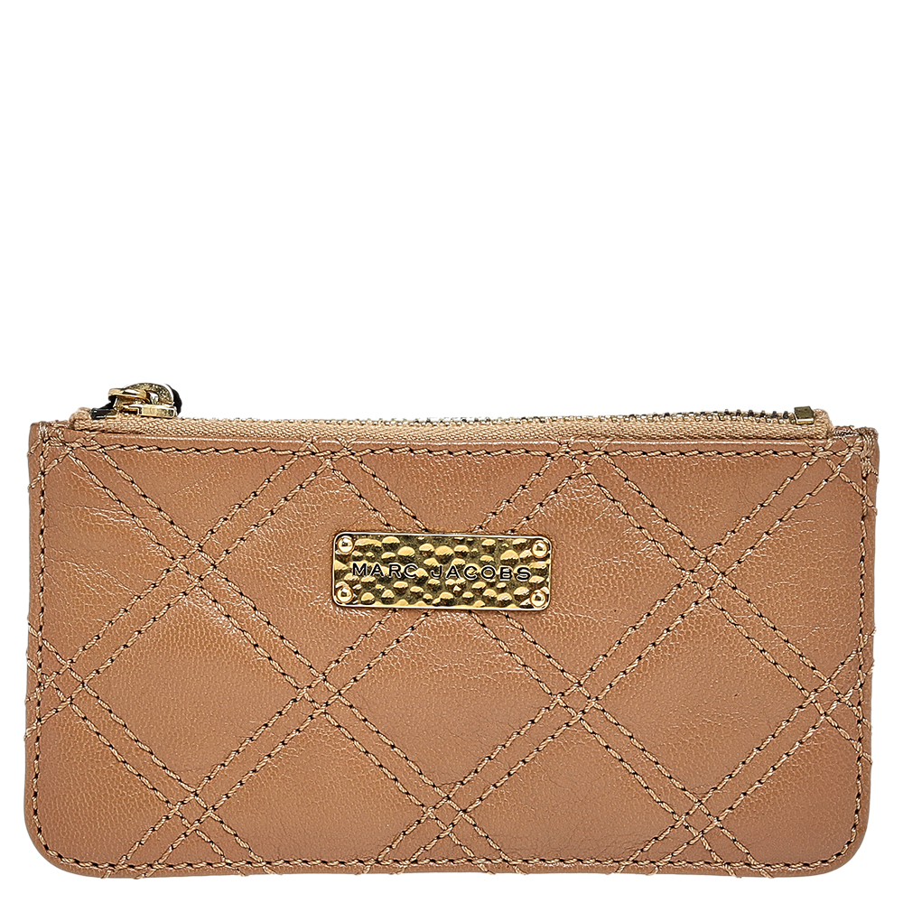 

Marc Jacobs Beige Quilted Leather Wallet