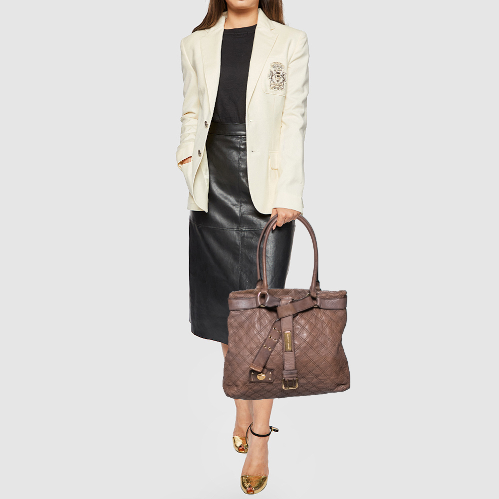 

Marc Jacobs Brown Quilted Leather Casey Tote