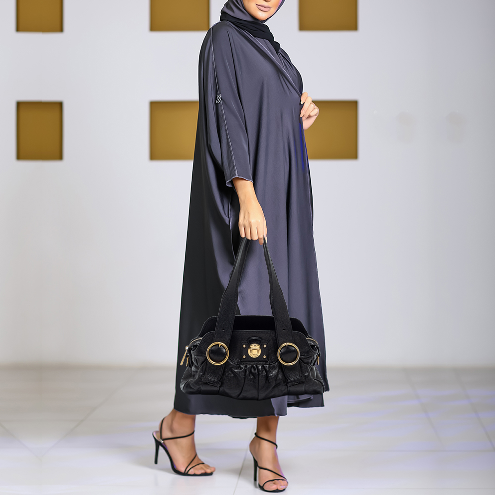 

Marc Jacobs Black Leather Single Shoulder Bag