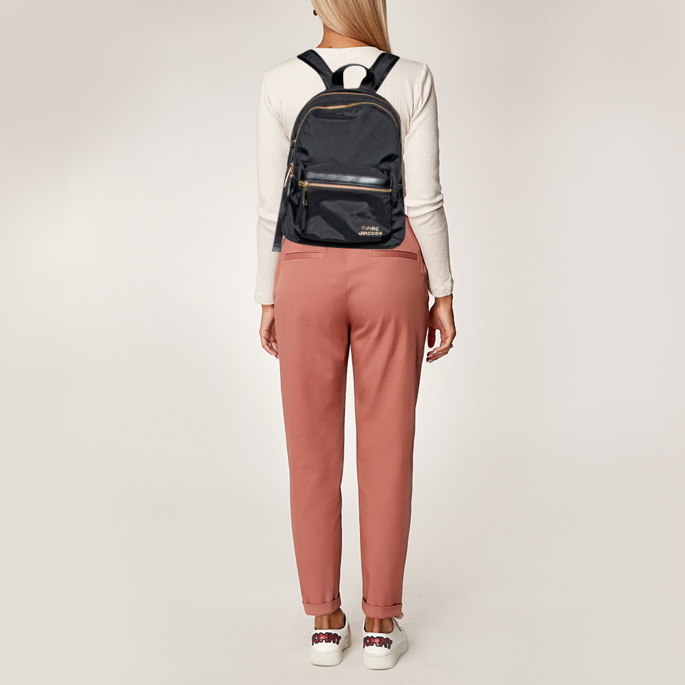

Marc Jacobs Black Nylon and Leather Classic Logo Backpack