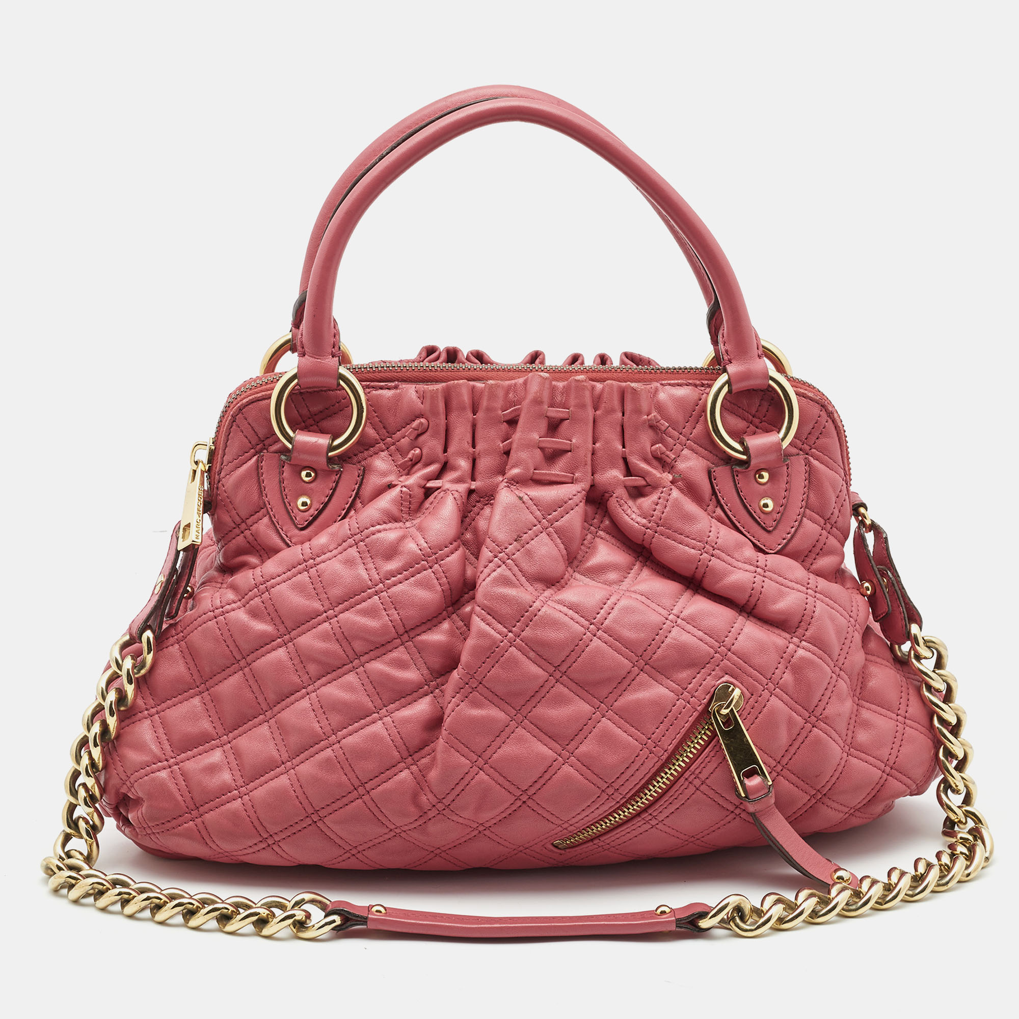 

Marc Jacobs Pink Quilted Leather Cecilia Shoulder Bag