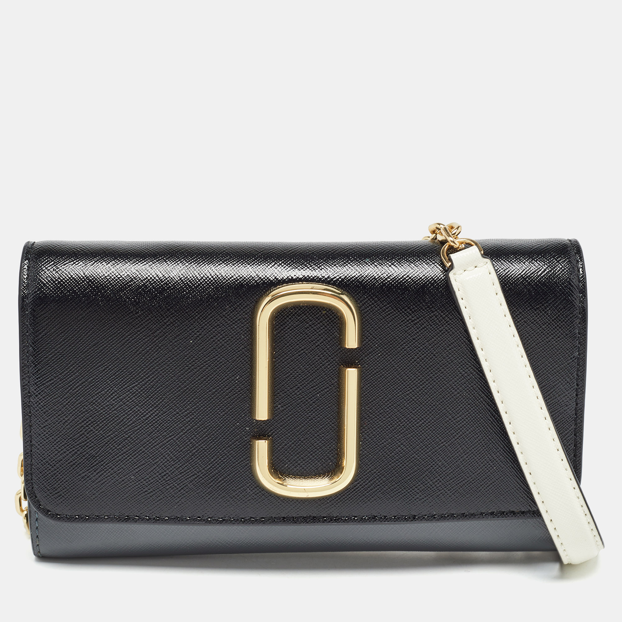 

Marc Jacobs Multicolor Patent Leather Snapshot Wallet On Chain