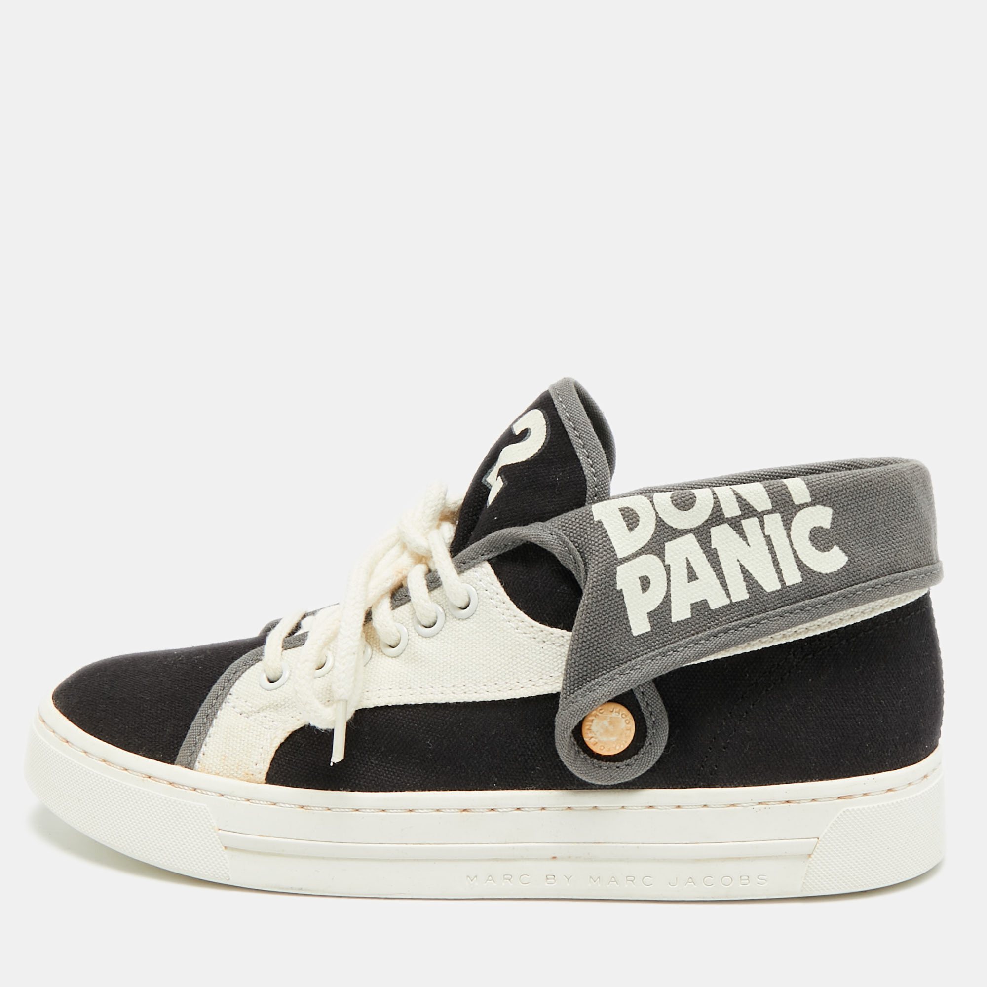 

Marc by Marc Jacobs Don't Panic Size  Multicolor Canvas Mid Top Sneakers