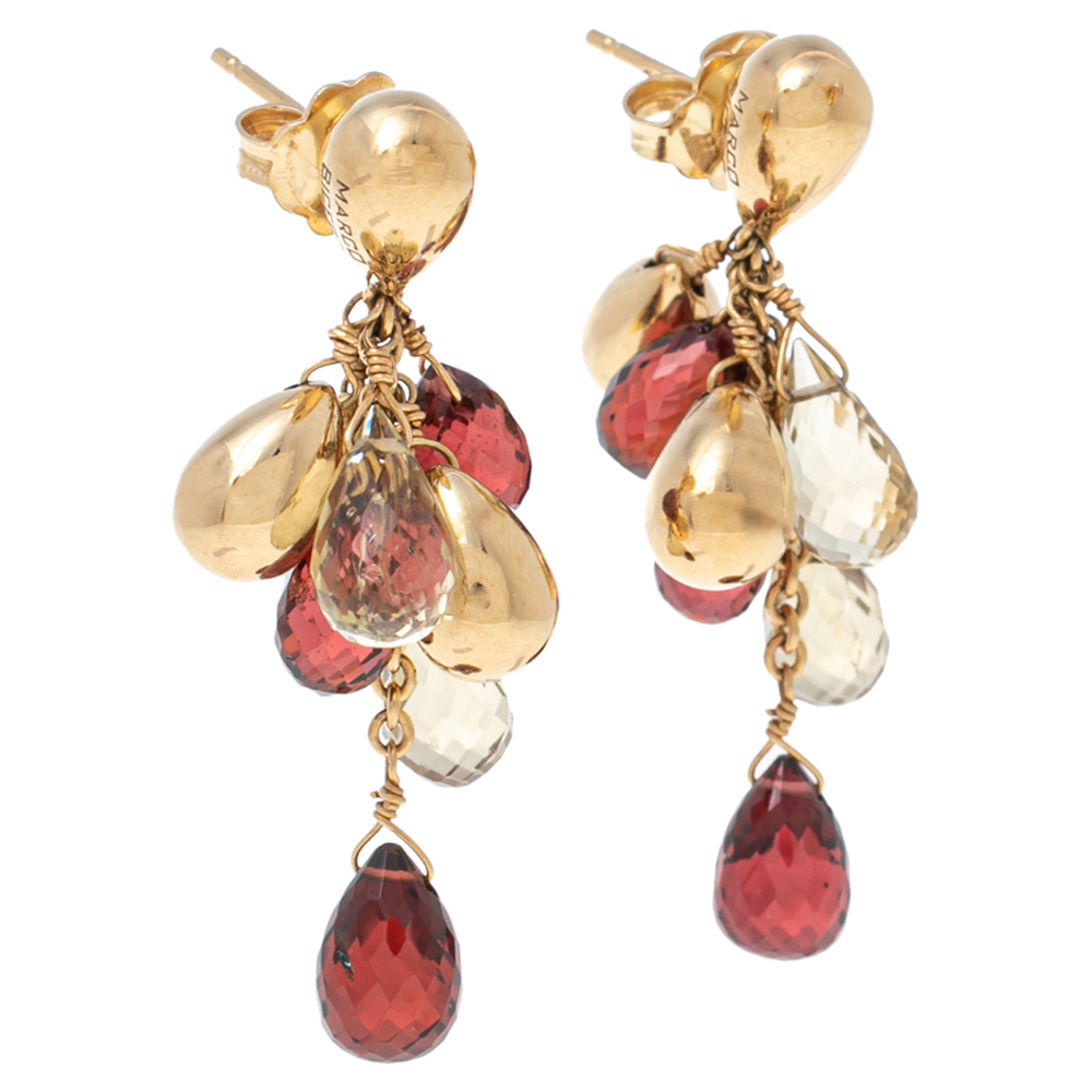 

Marco Bicego Multicolor Gemstone 18K Yellow Gold Paradise Drop Earrings