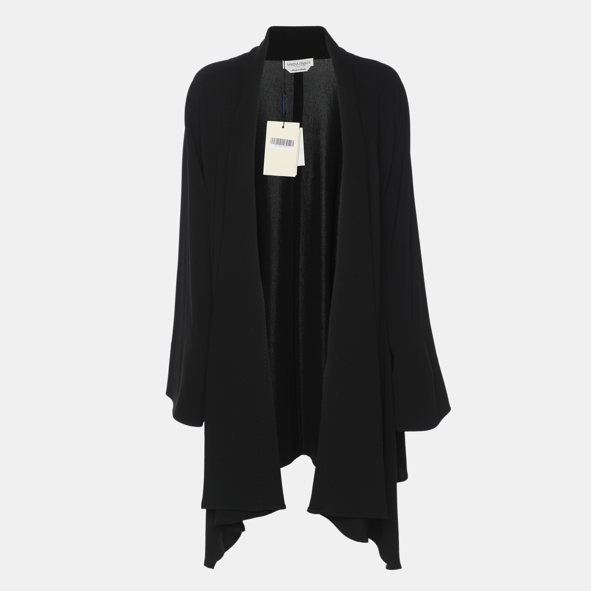 

Marina Rinaldi Black Polyester Blend Loose Cardigan XXXL