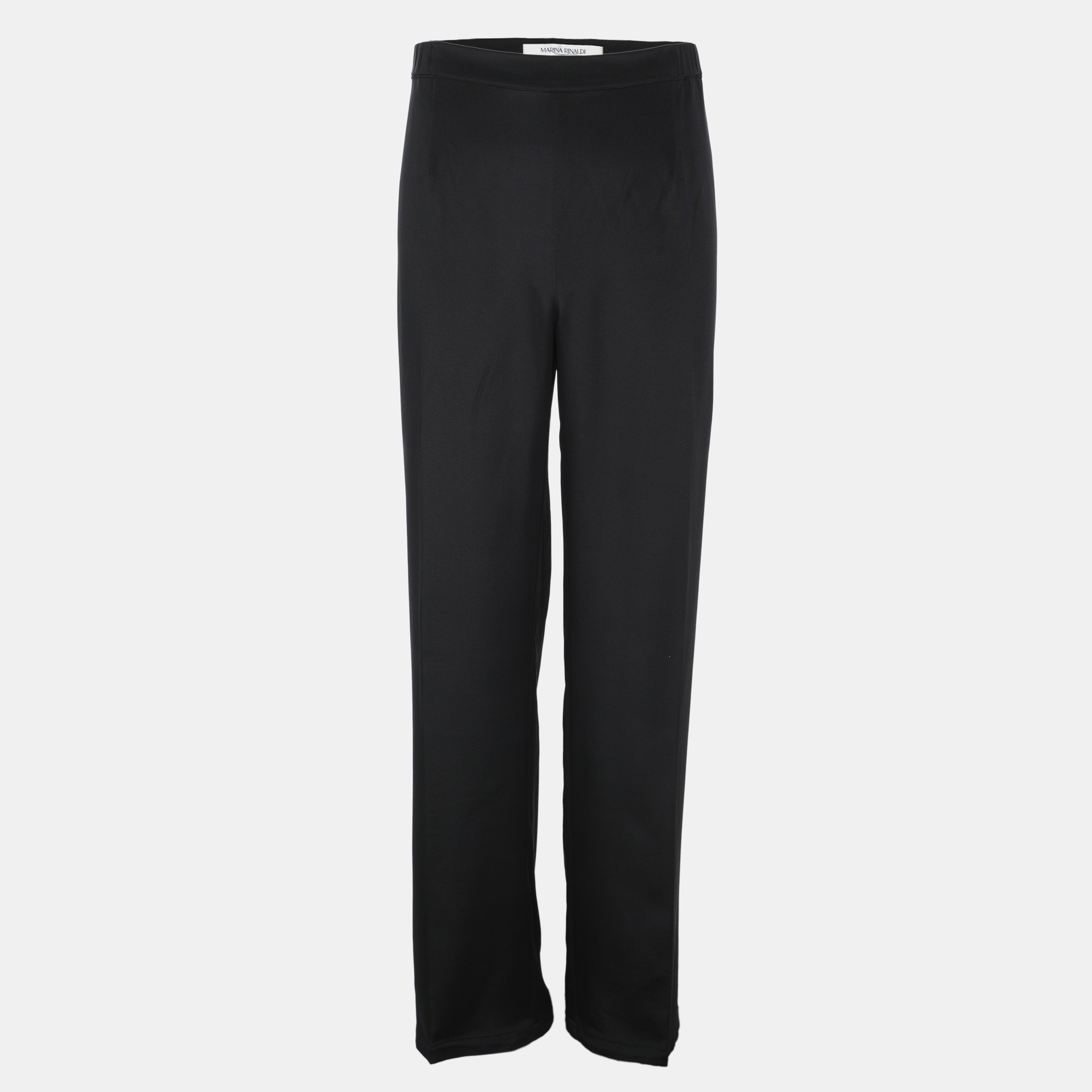 

Marina Rinaldi Black Silk Blend Caddy Trousers L