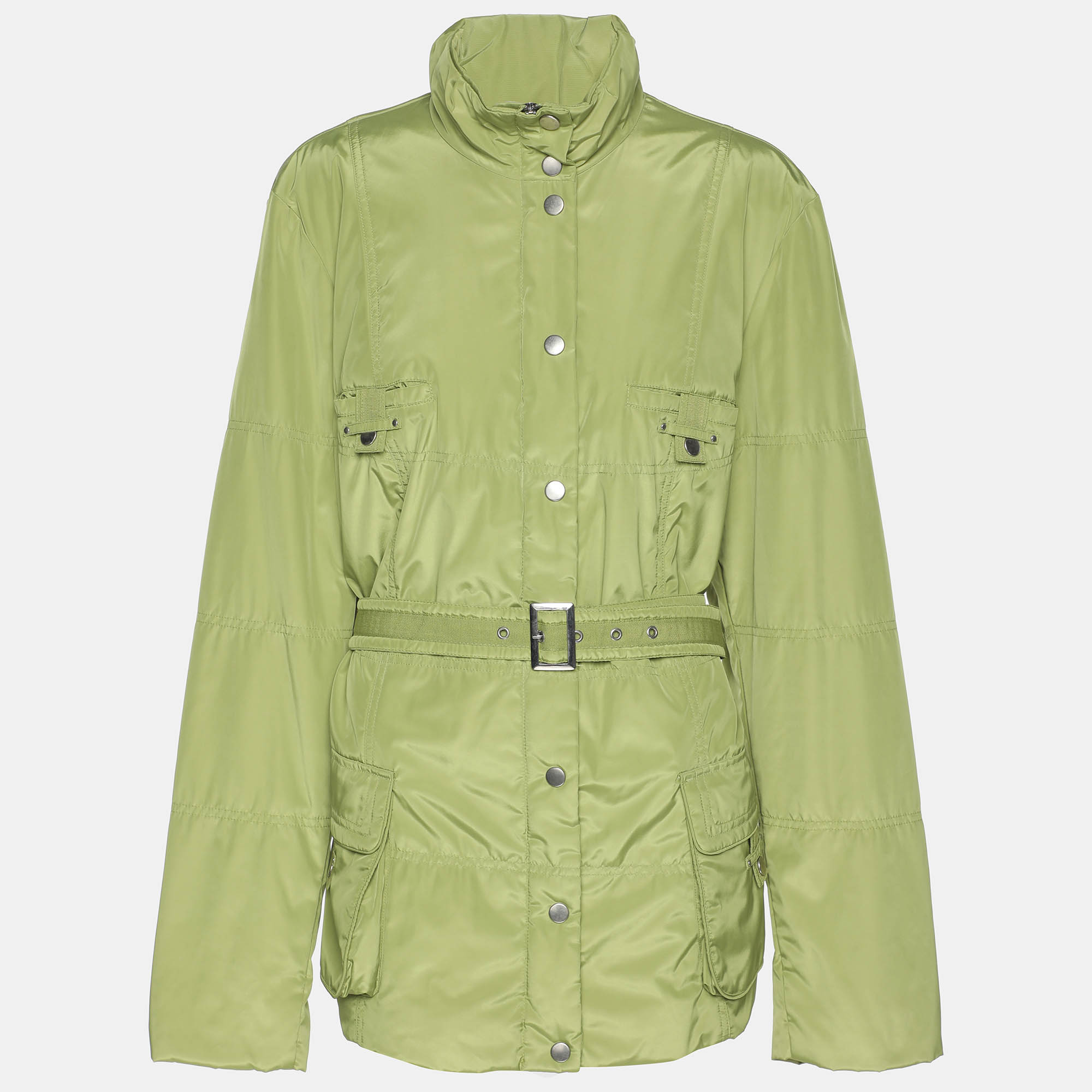 Pre-owned Marina Rinaldi Marina Sport By  Green Nylon Jacket L