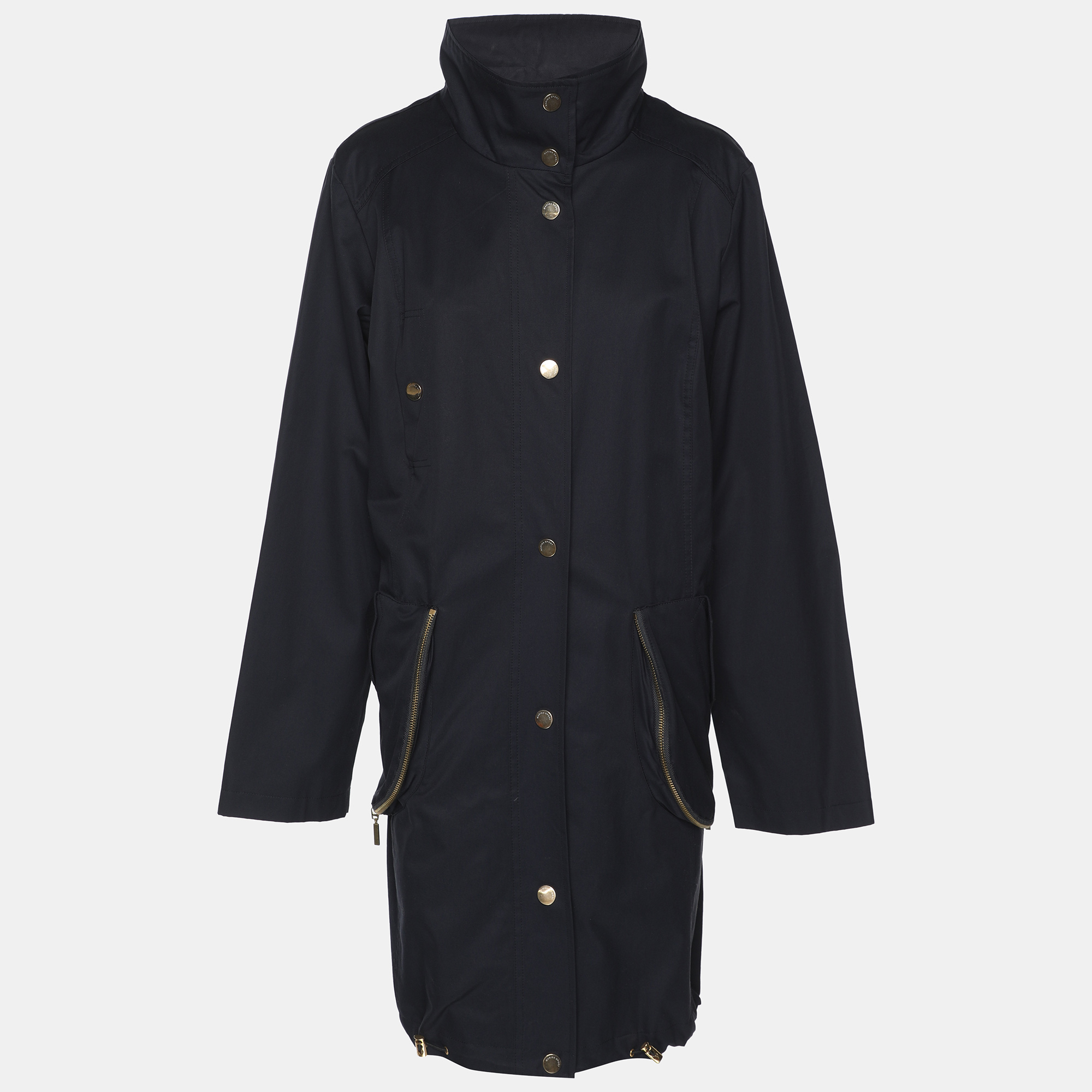 

Marina Sport by Marina Rinaldi Navy Blue Gabardine Long Jacket L