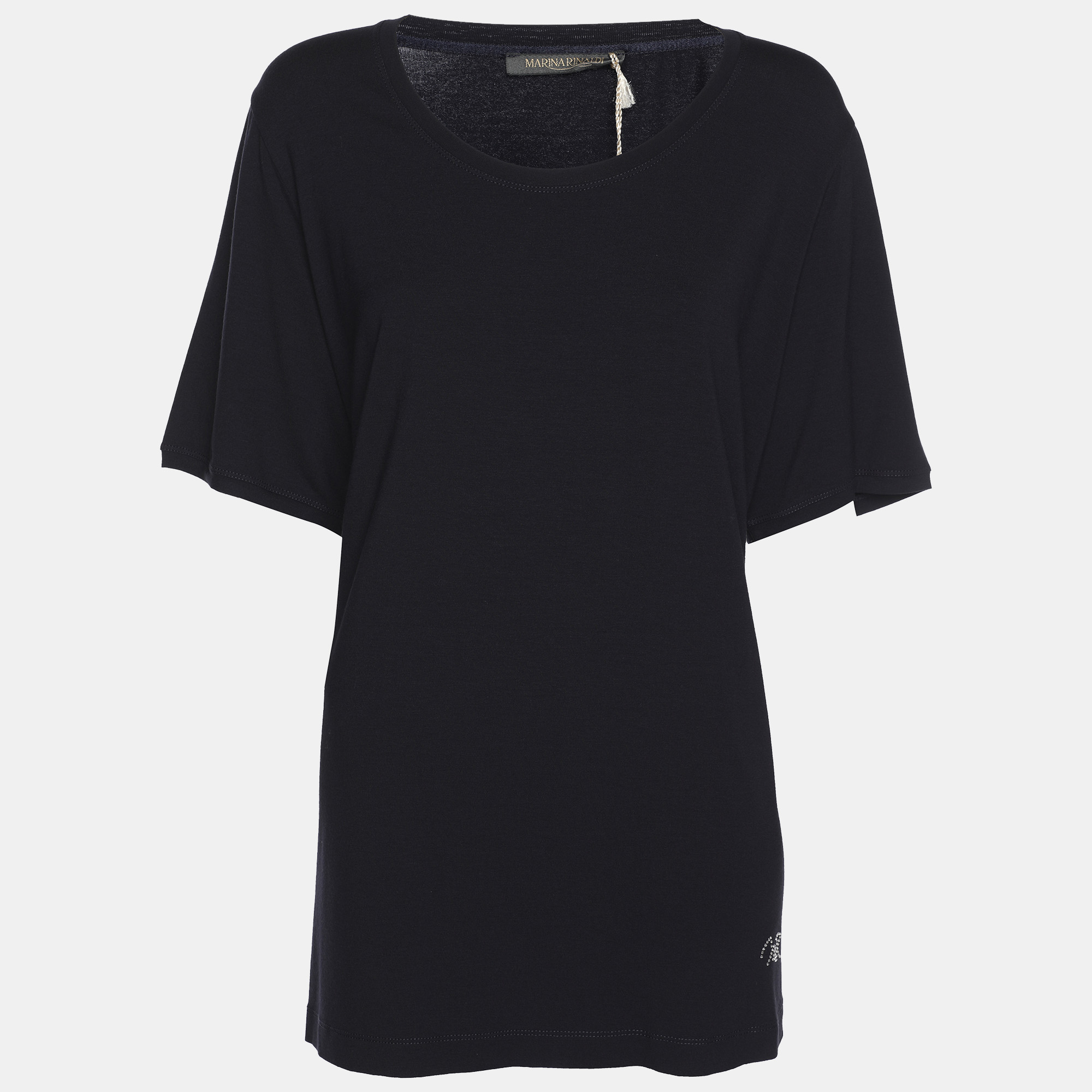 

Marina Rinaldi Navy Blue Jersey T-Shirt L