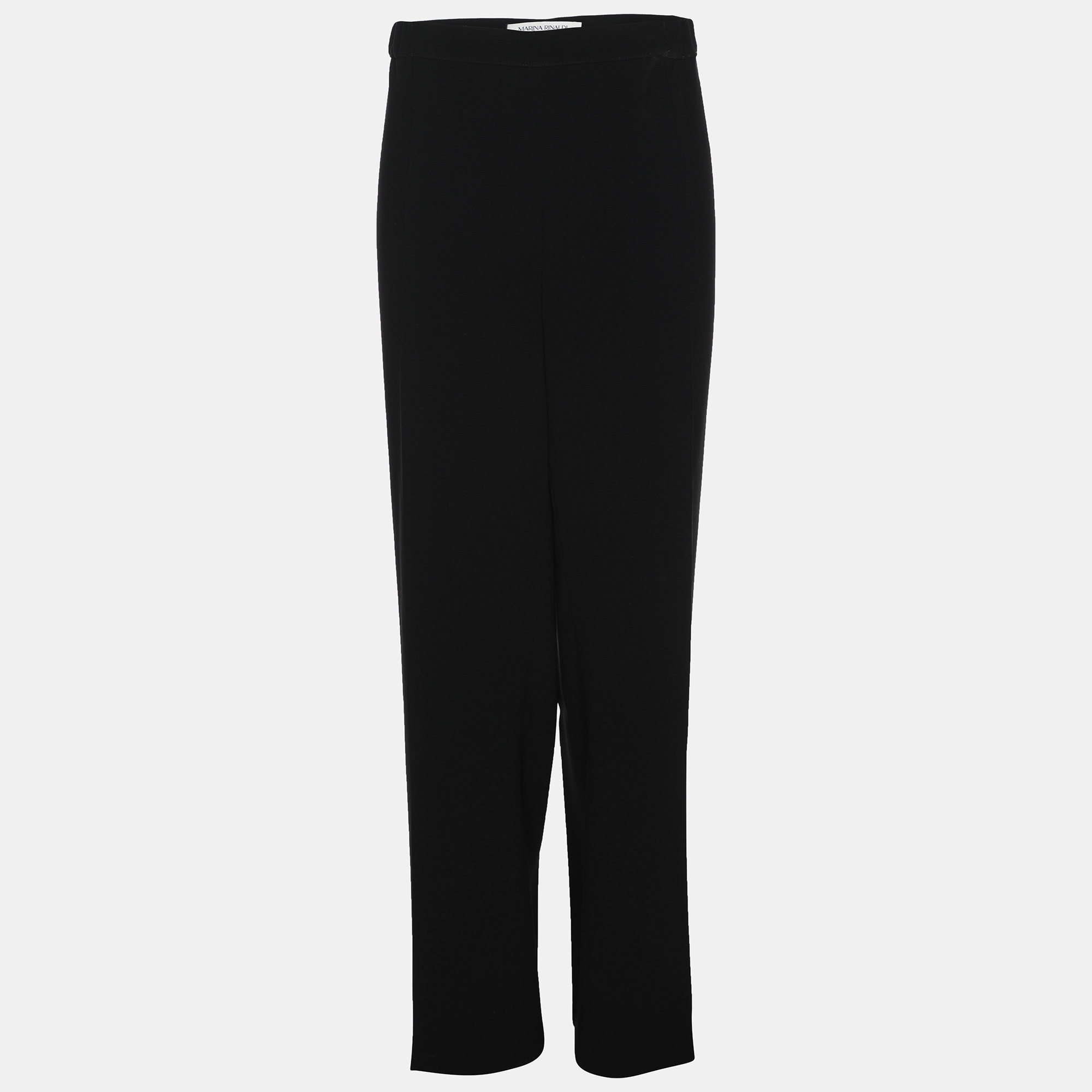 

Marina Rinaldi Black Crepe Wide Leg Trousers L