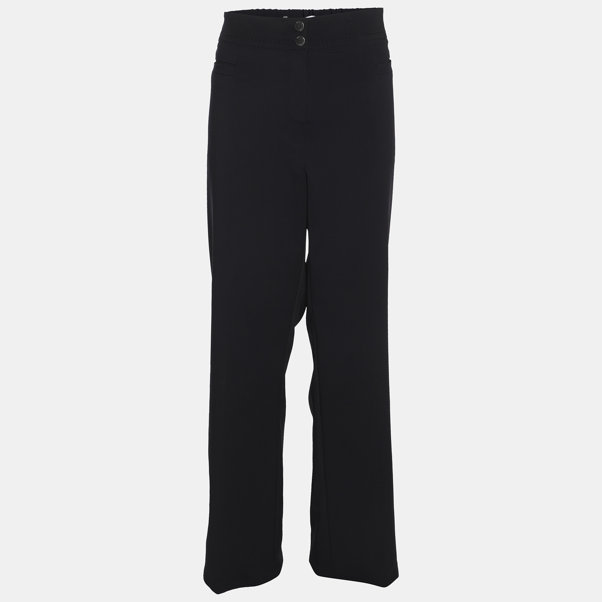 

Voyage by Marina Rinaldi Navy Blue Nylon Trousers L