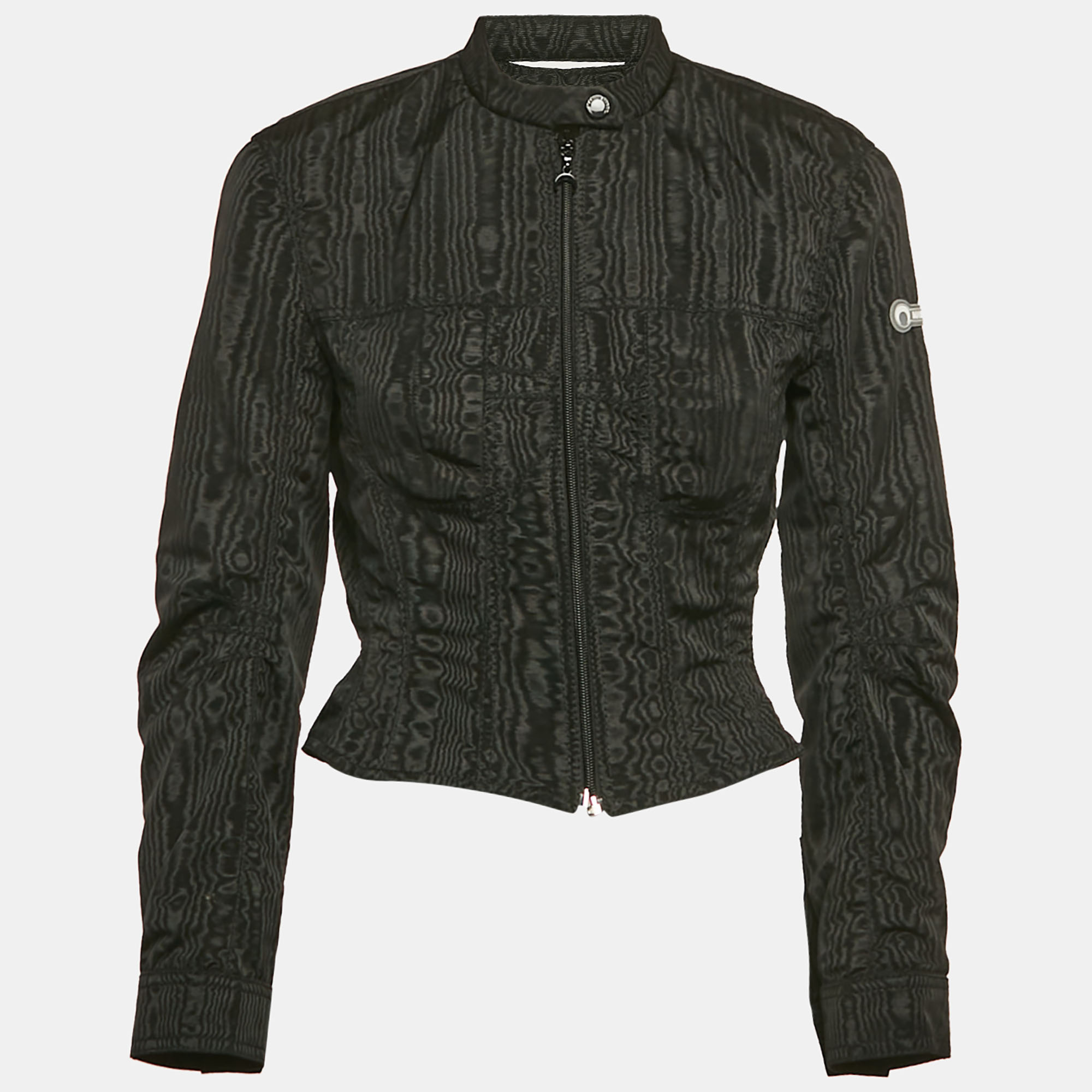 

Marine Serre Black Synthetic Zip-Up Jacket S