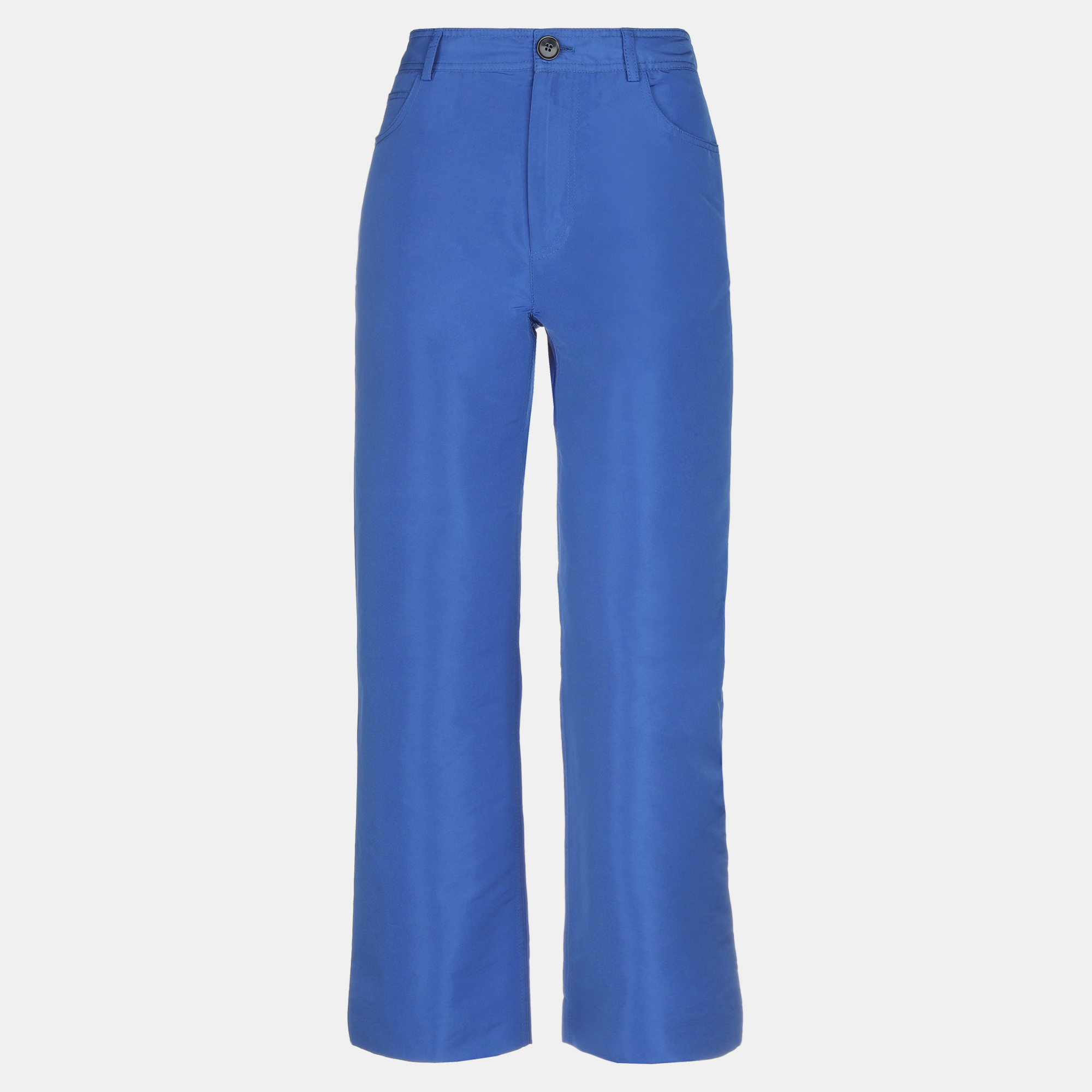 Pre-owned Marni Polyester Pants 44 In Blue