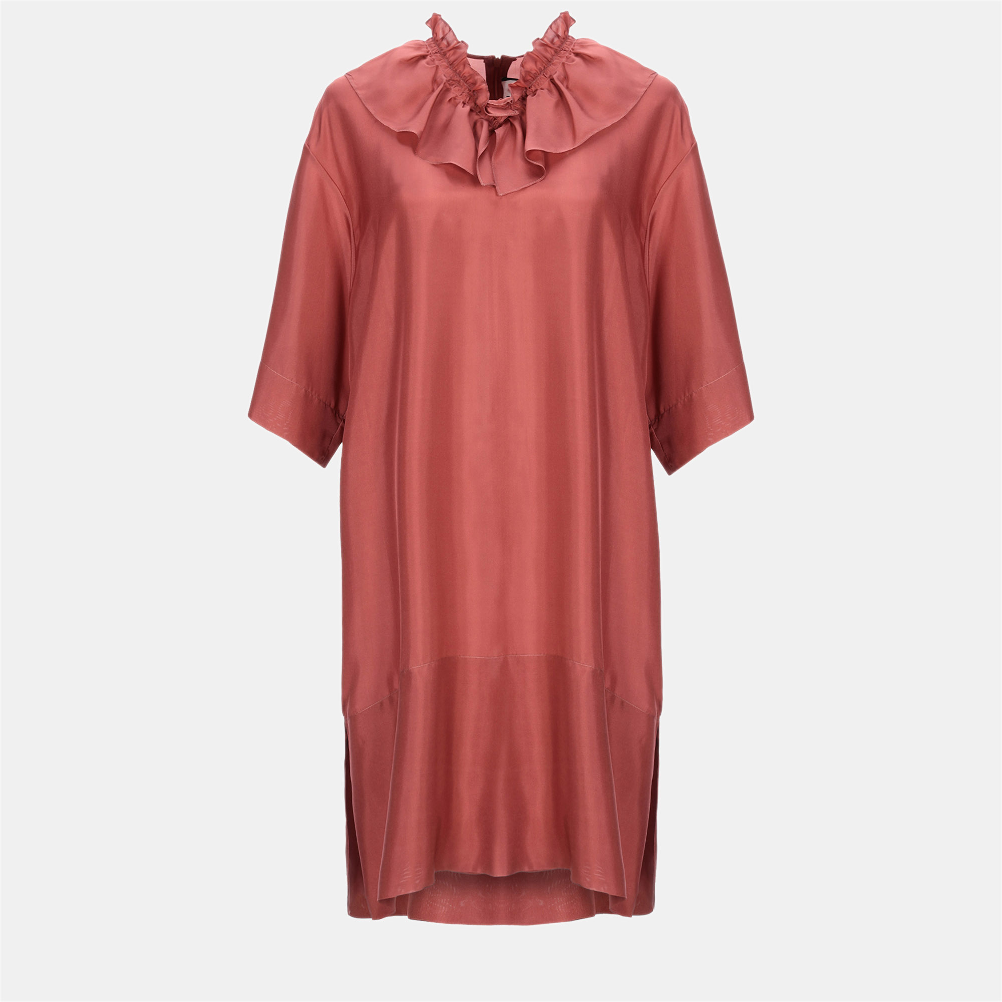 Pre-owned Marni Silk Mini Dress 40 In Pink