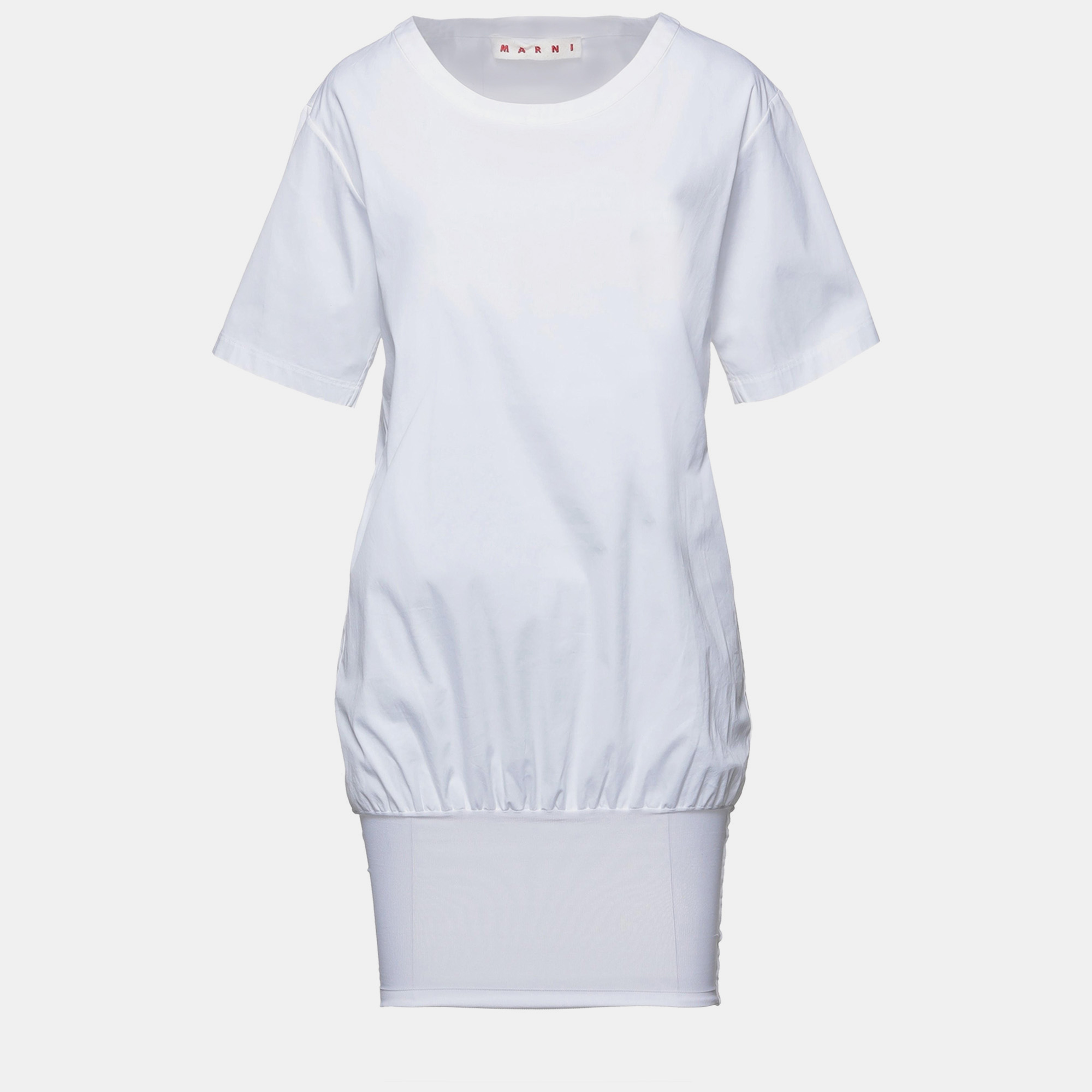 Pre-owned Marni Cotton Mini Dresses 42 In White