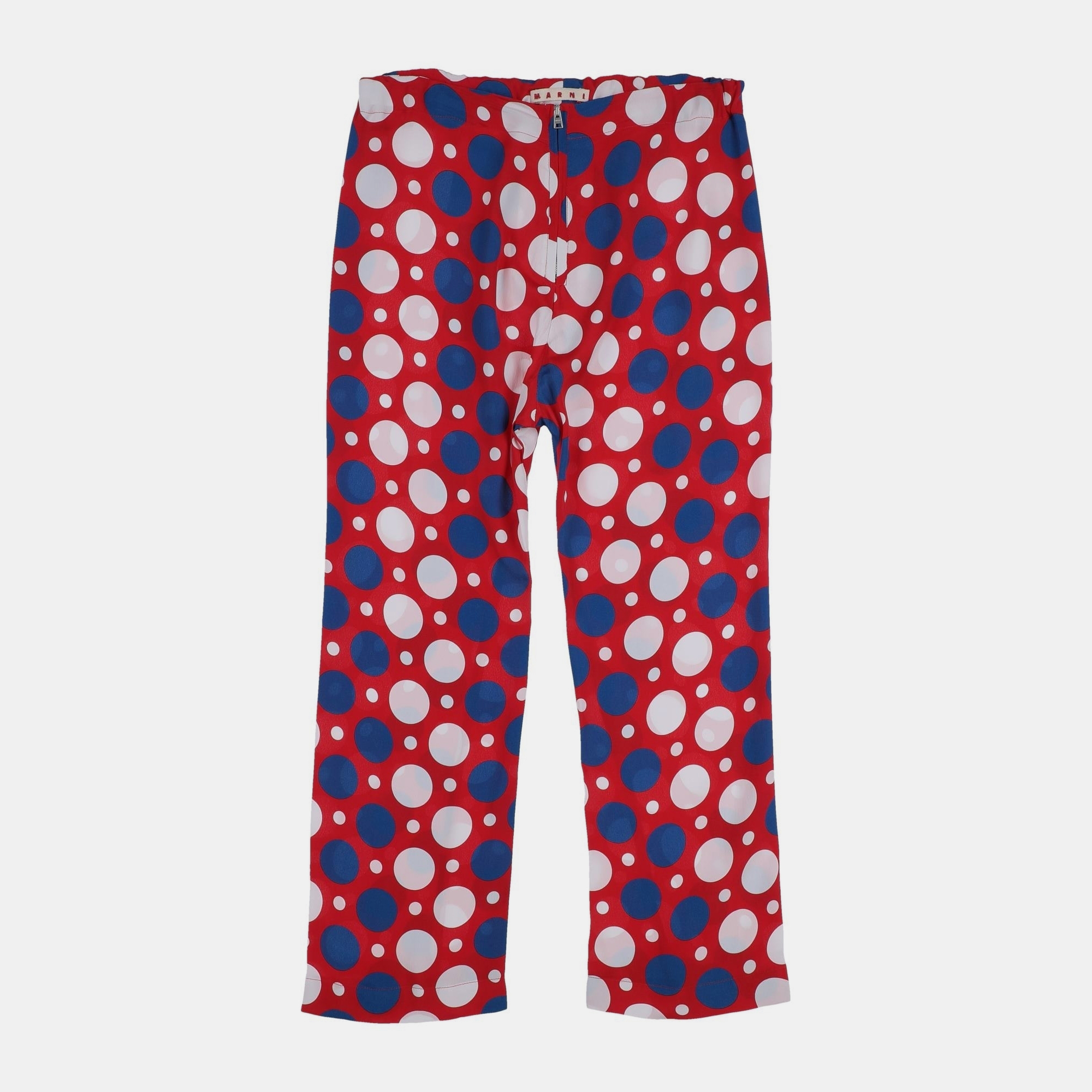 Pre-owned Marni Viscose Trousers 10y In Multicolor