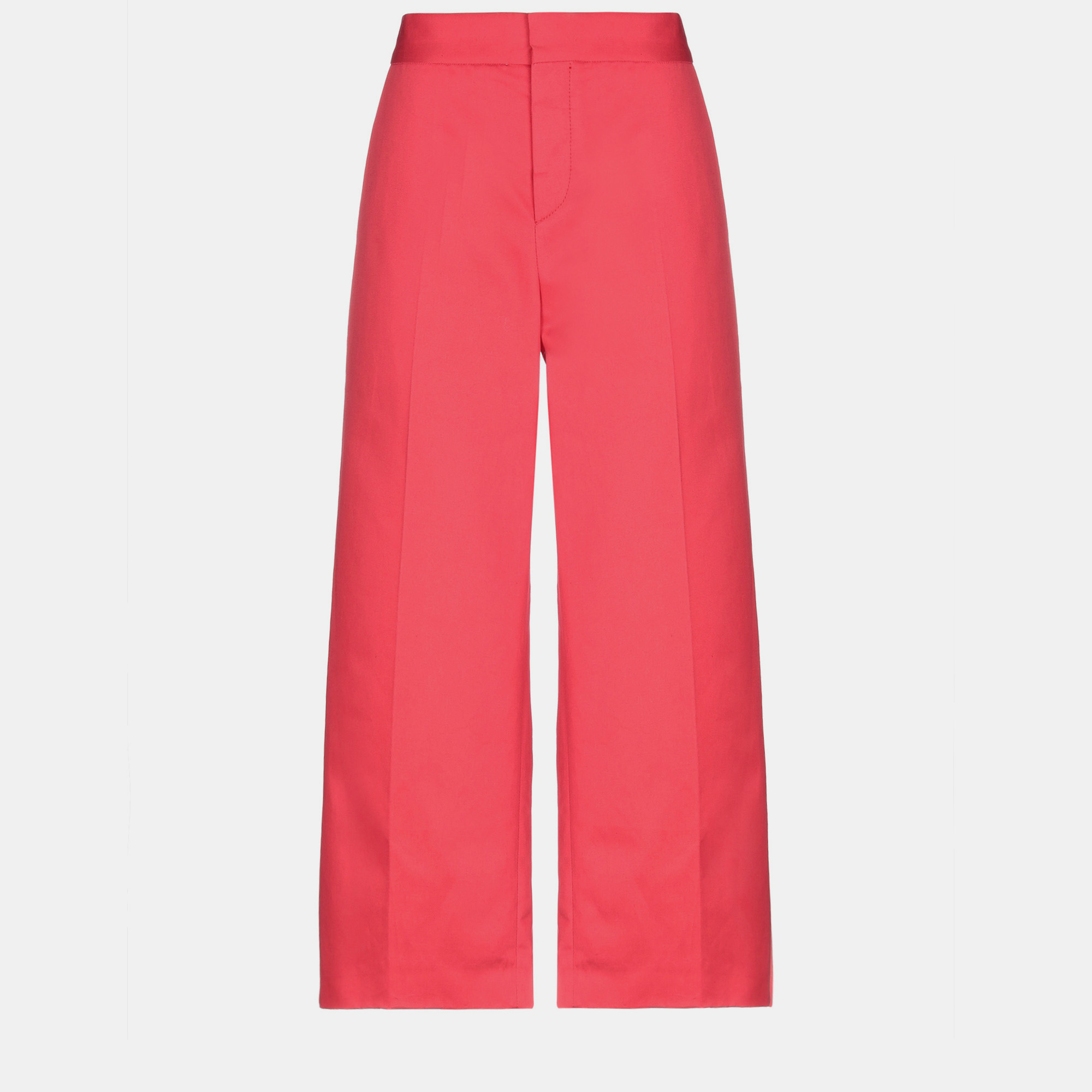 Pre-owned Marni Cotton Cropped Pants 42 In Pink