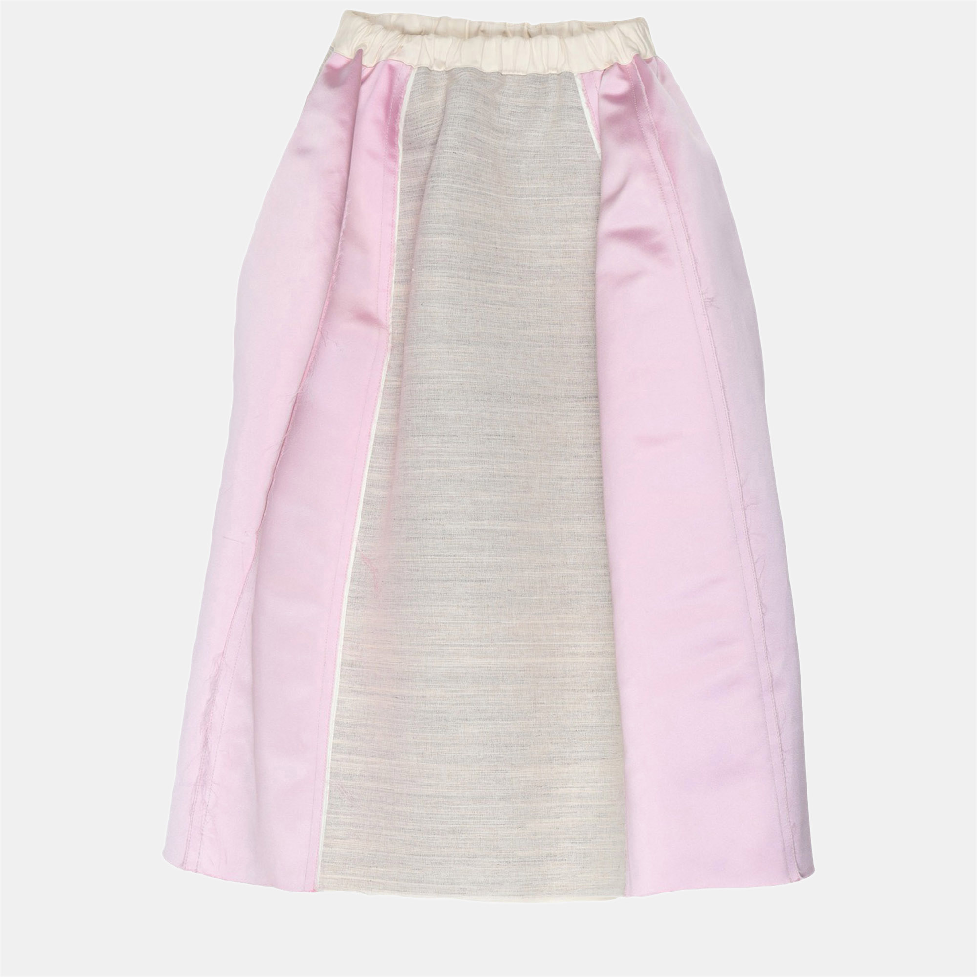 Pre-owned Marni Cotton Midi Skirt 40 In Pink