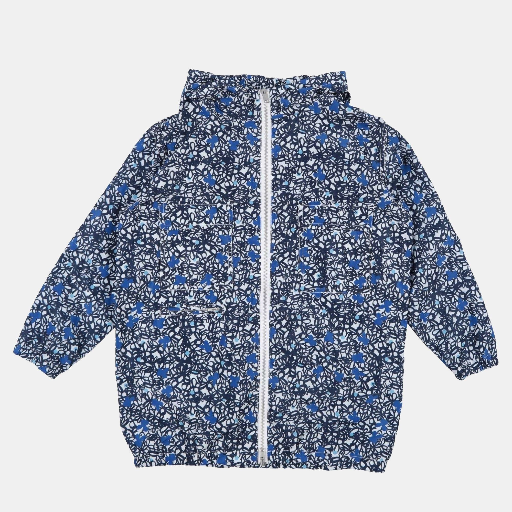 Blue Printed Technical Jacket