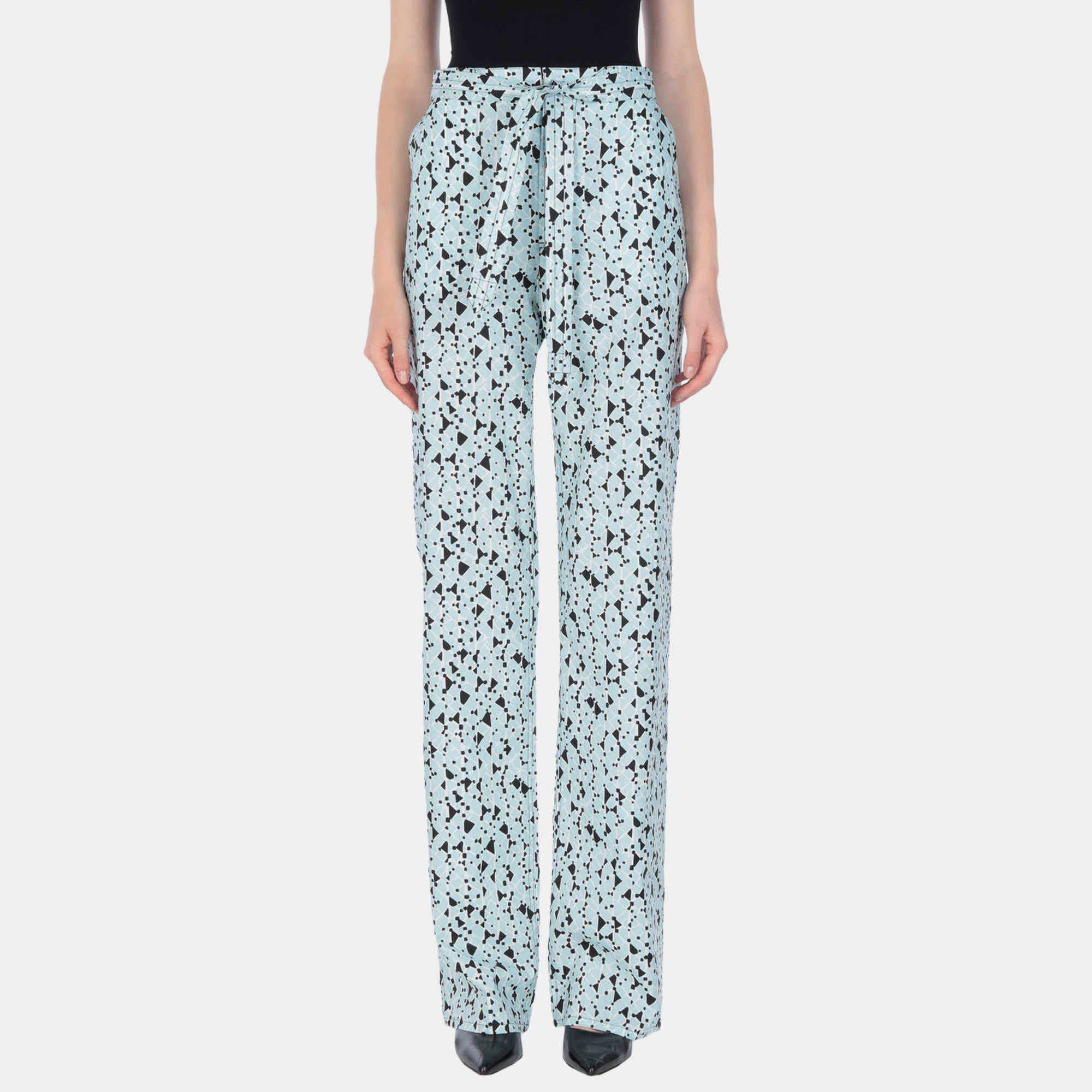 Pre-owned Marni Cotton Trousers 42 In Blue