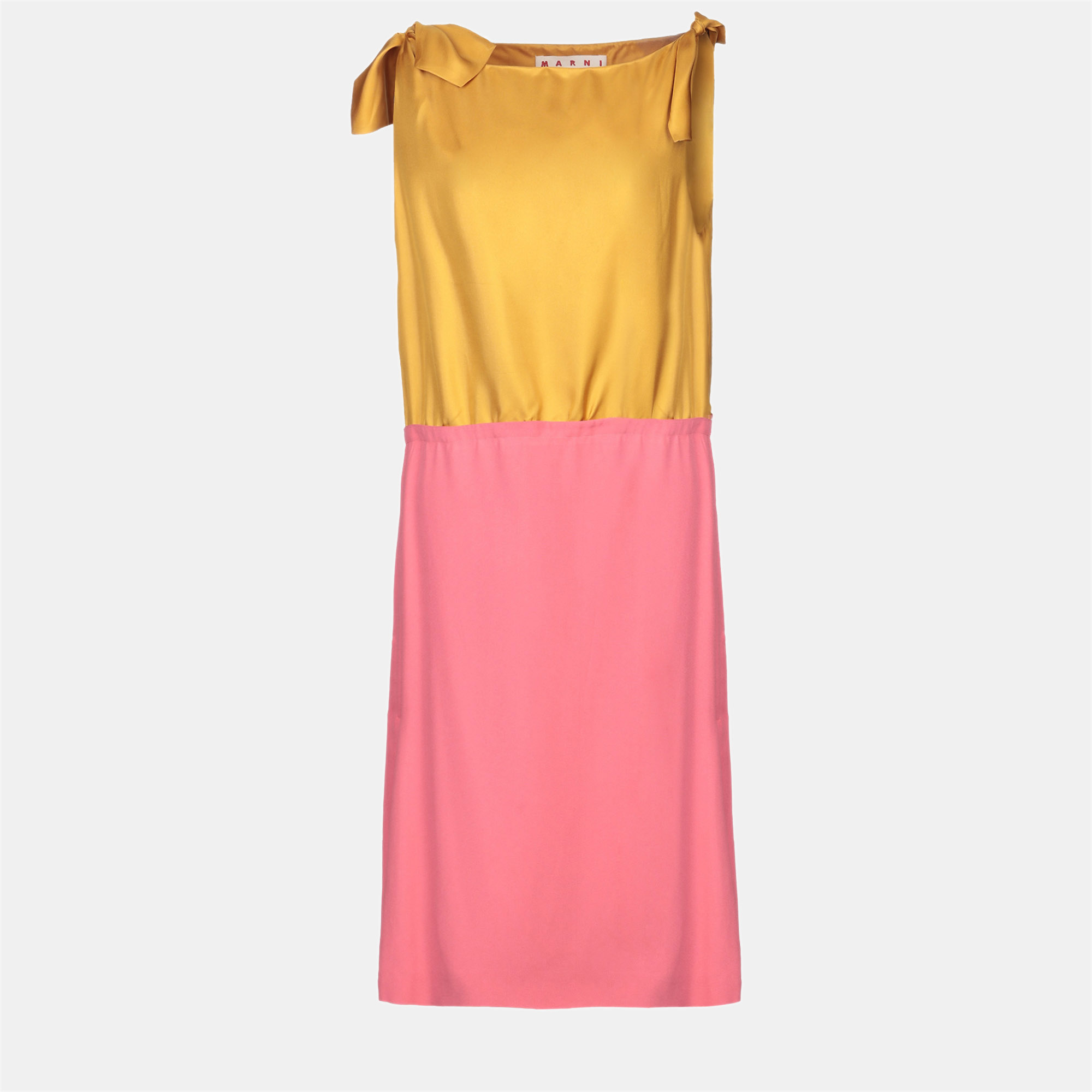 

Marni Silk Midi Dress 44, Pink