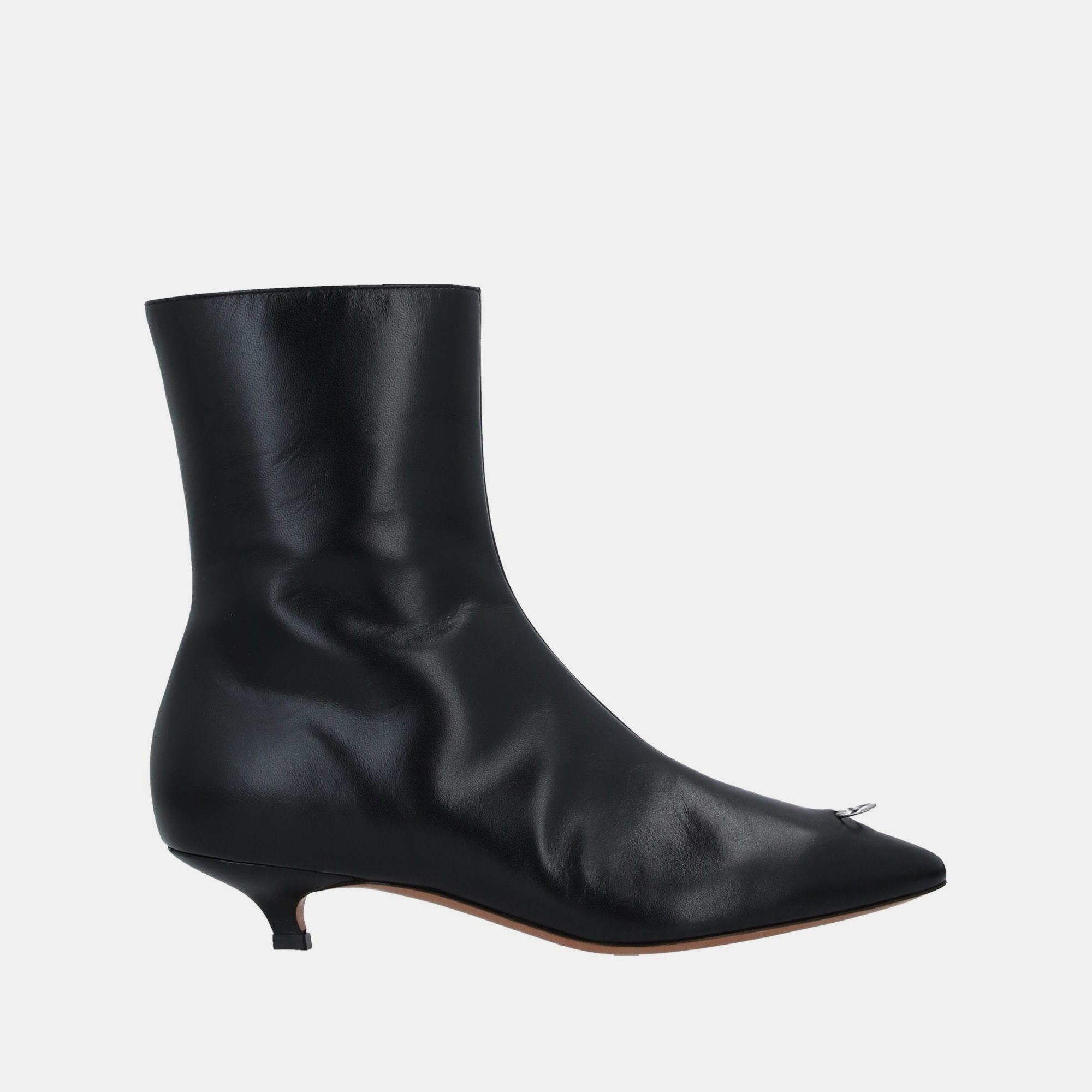 

Marni Leather Ankle Boots Size, Black