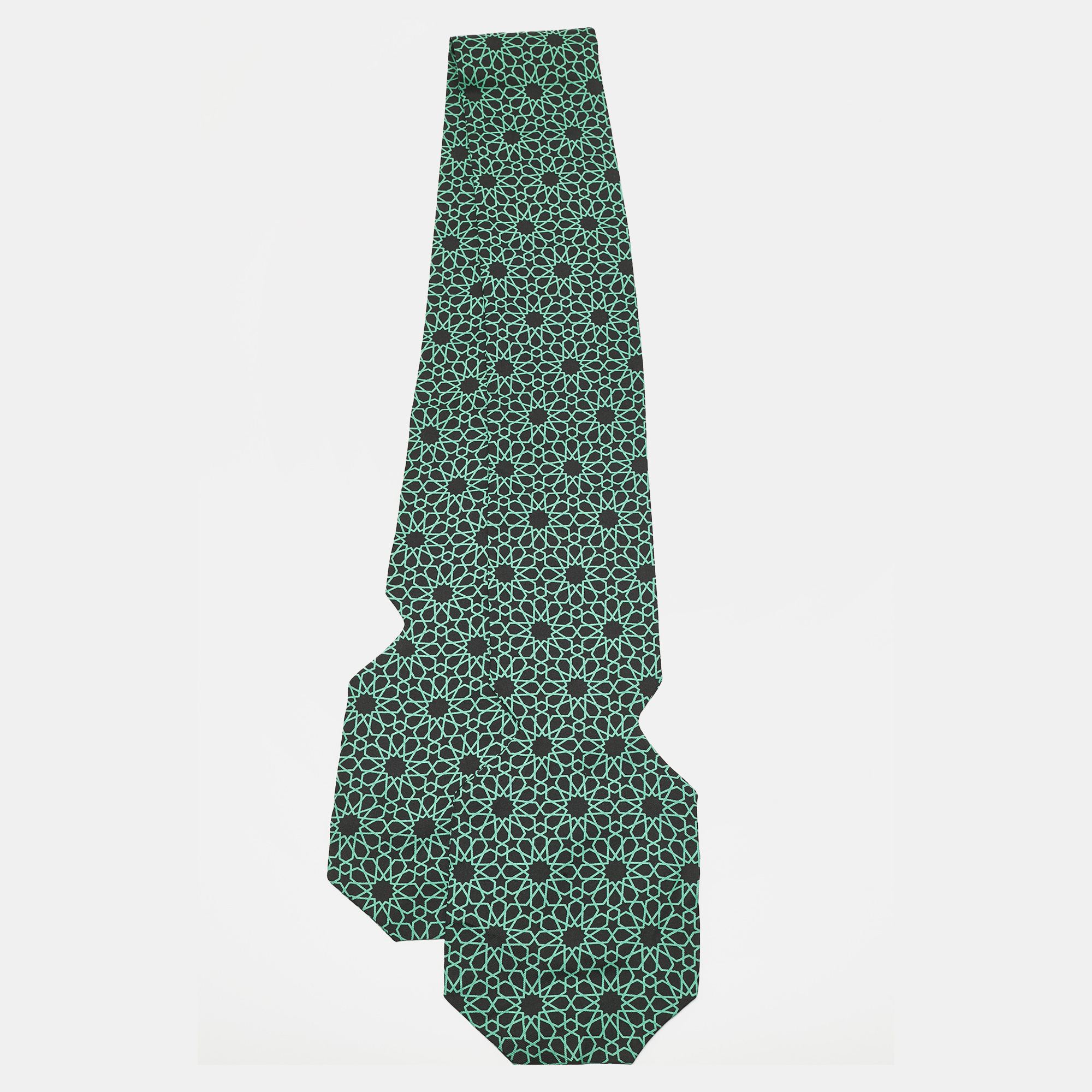 Pre-owned Marni Green Printed Silk Tie
