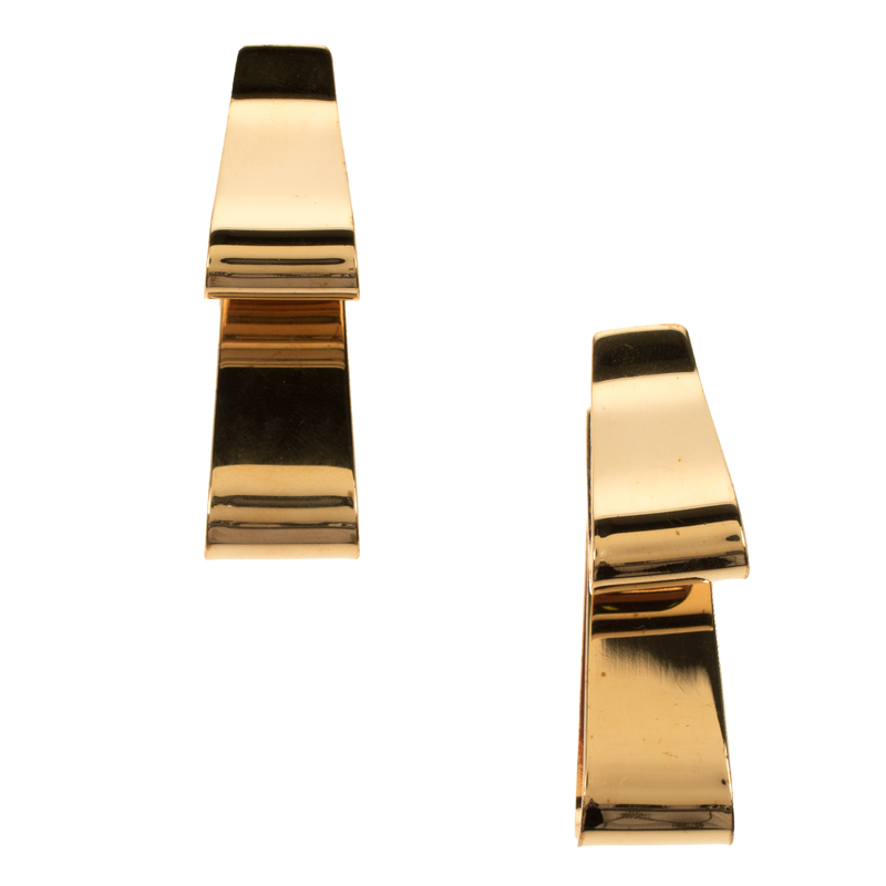 

Marni Gold Tone Long Movable Earrings