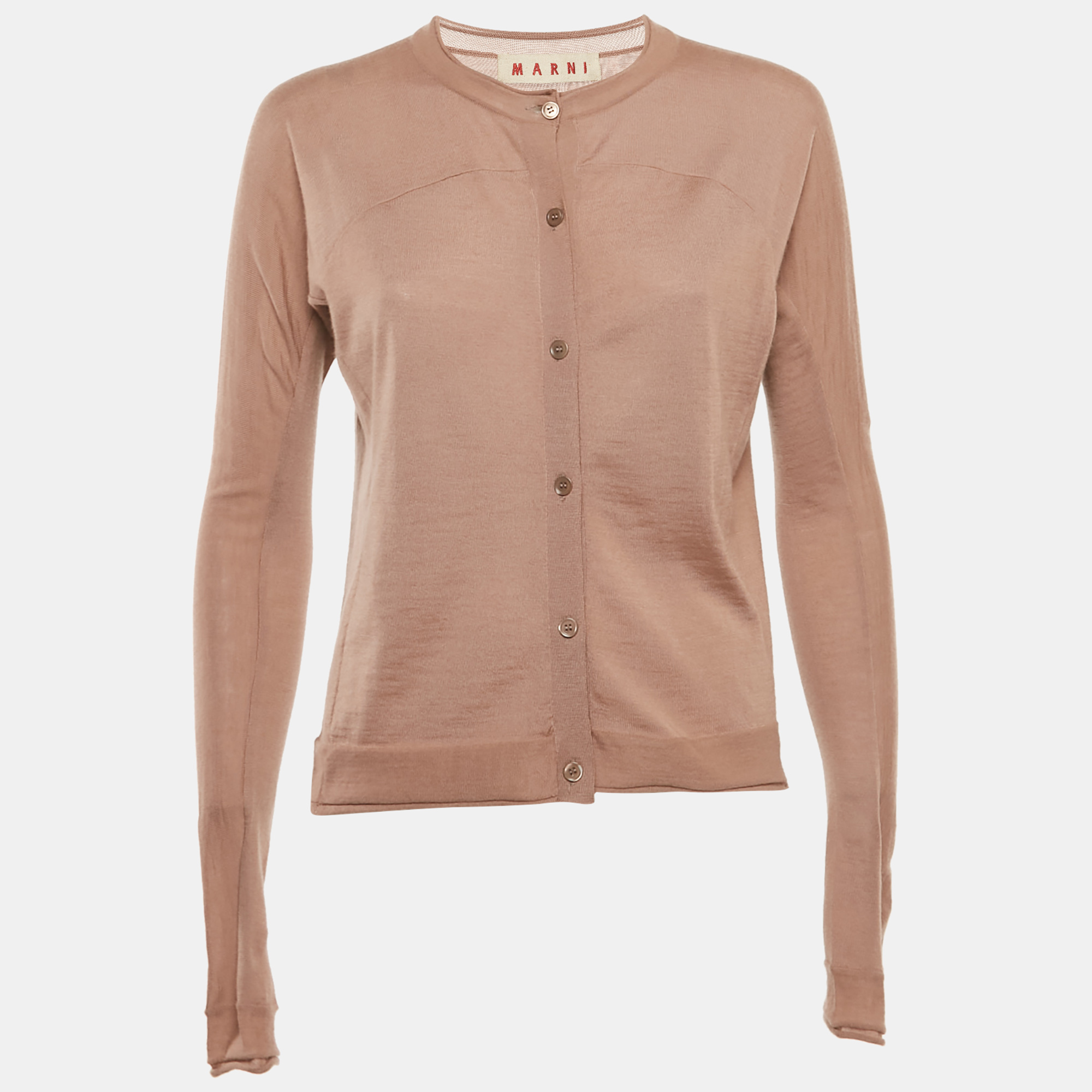 

Marni Pale Pink Cashmere Knit Cardigan S