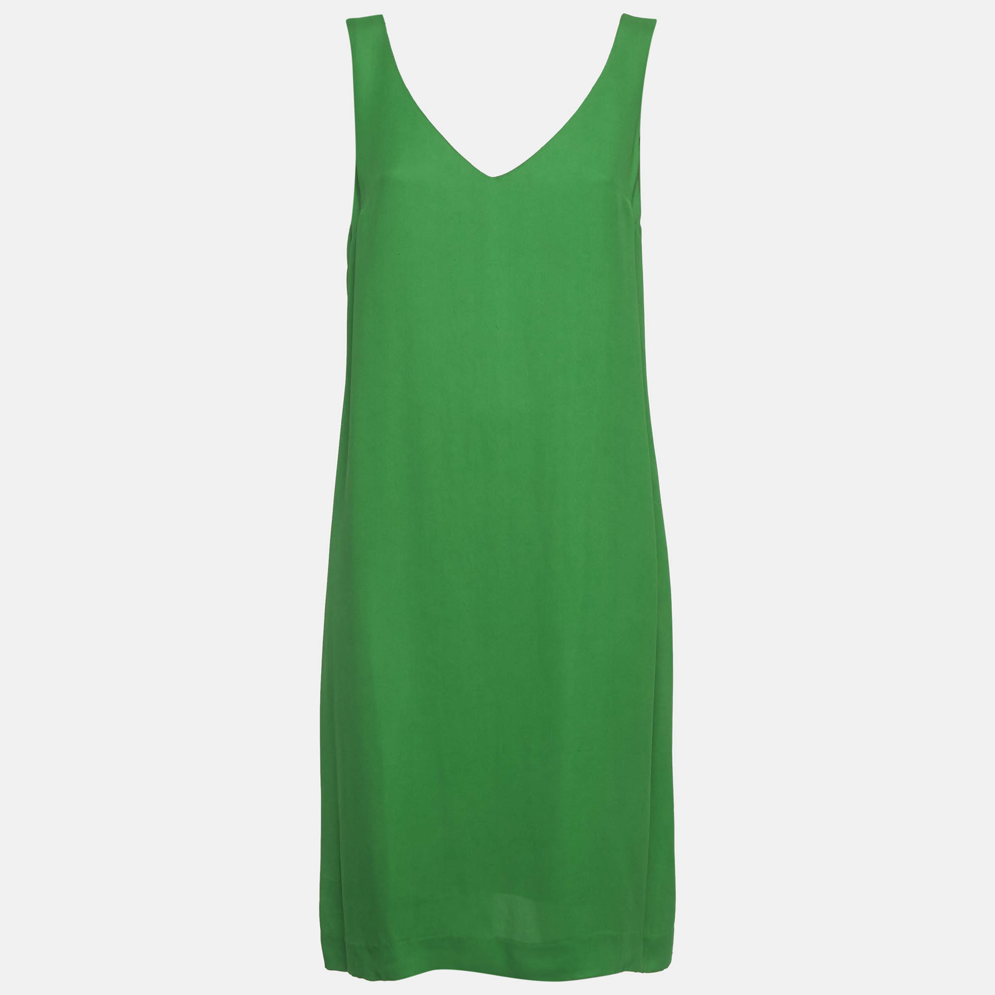 

Marni Green Crepe Sleeveless Mini Dress M