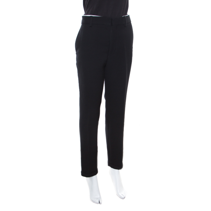 

Marni Black Wool Straight Fit Trousers