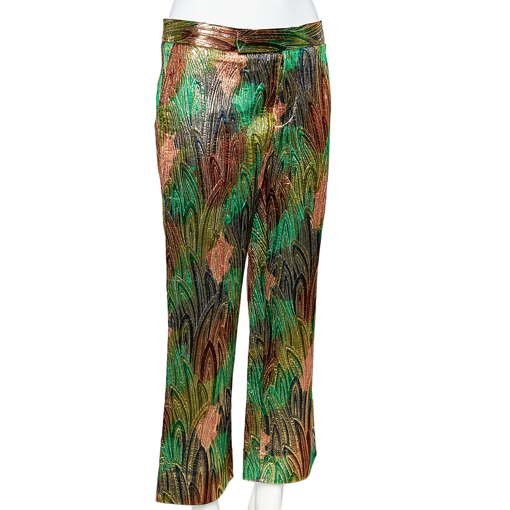 

Marni Multicolor Brocade Straight Leg Trousers