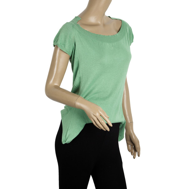 

Marni Short Sleeve Knit Top, Green