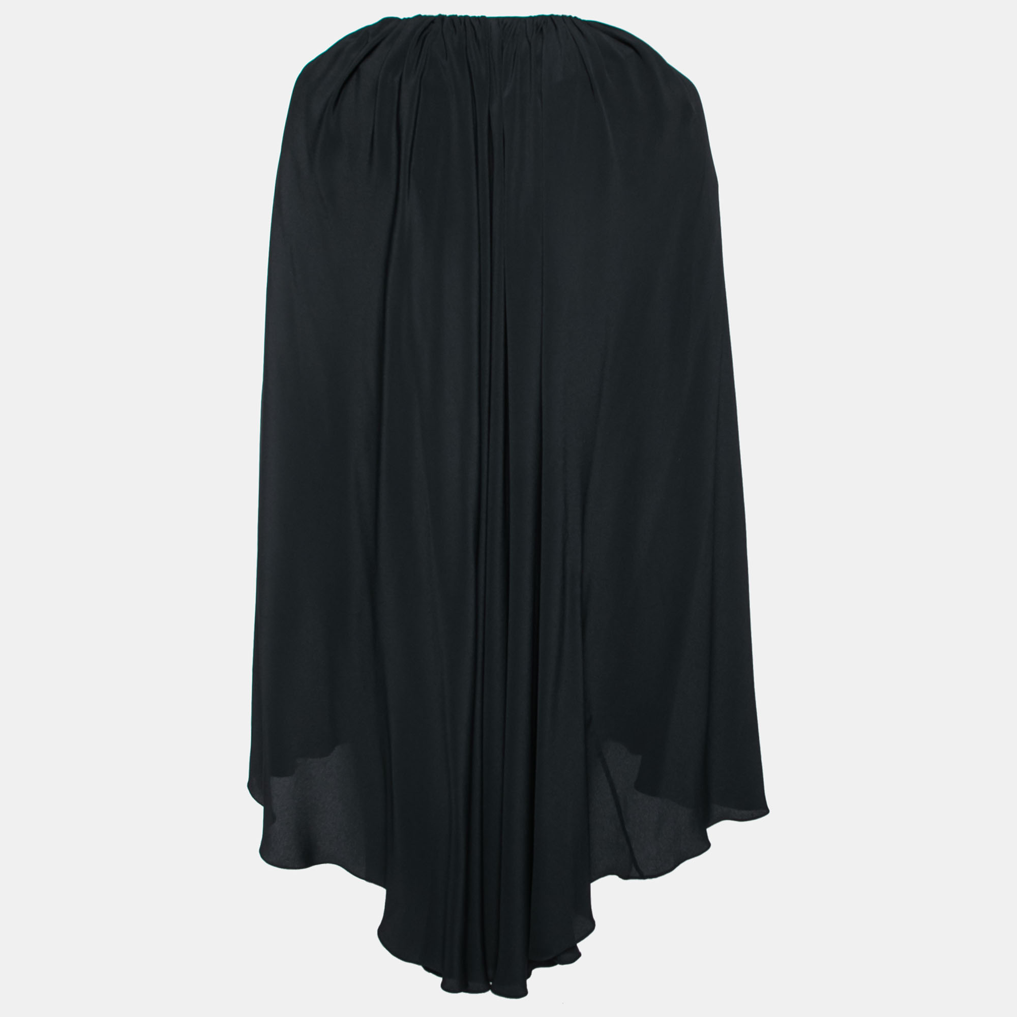 Marni Black Crepe Asymmetric Hem Dress M  - buy with discount