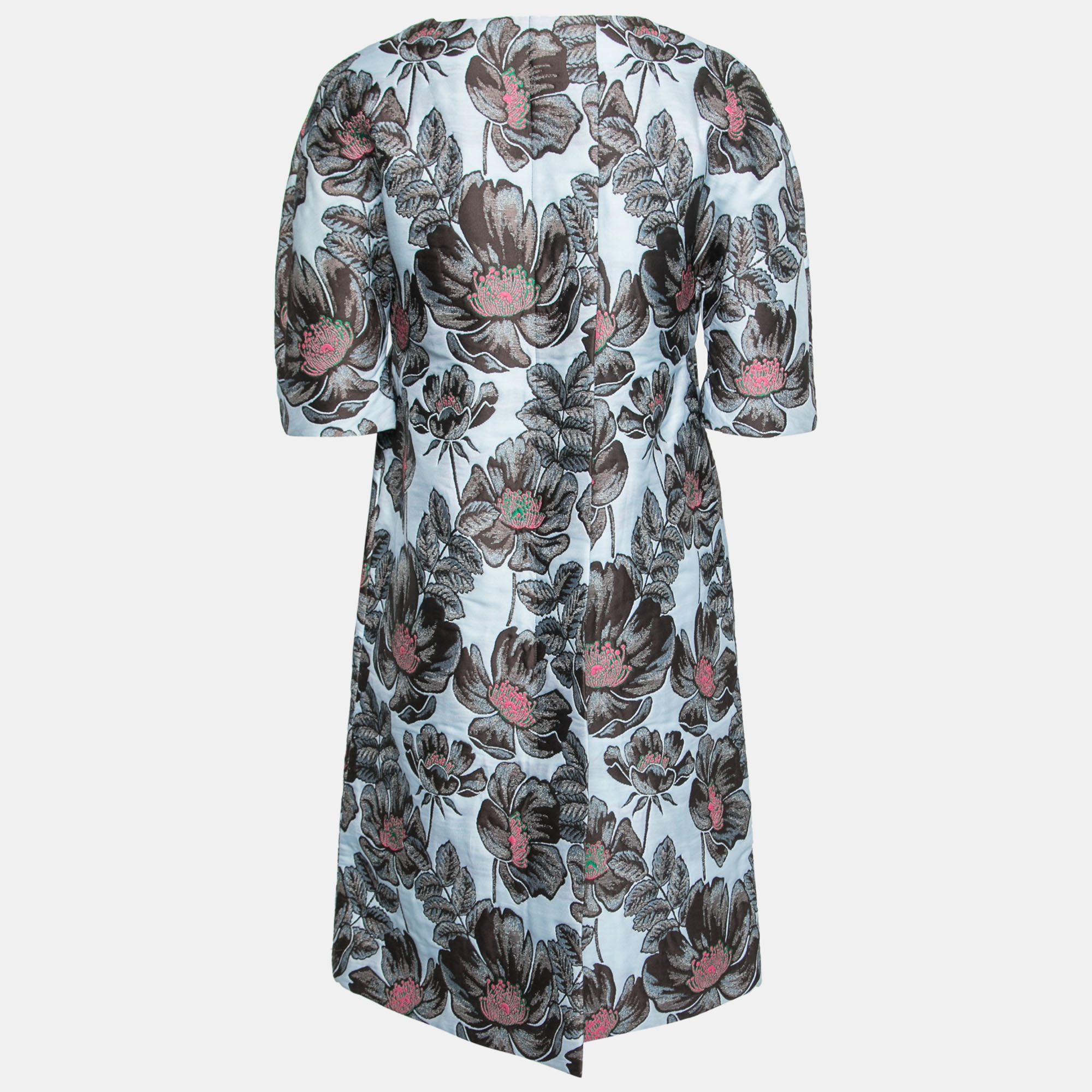 

Marni Blue Floral Jacquard Oversized Shift Dress