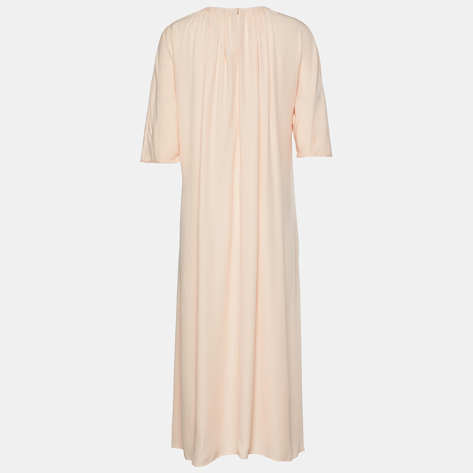 

Marni Peach Crepe Shift Midi Dress, Pink