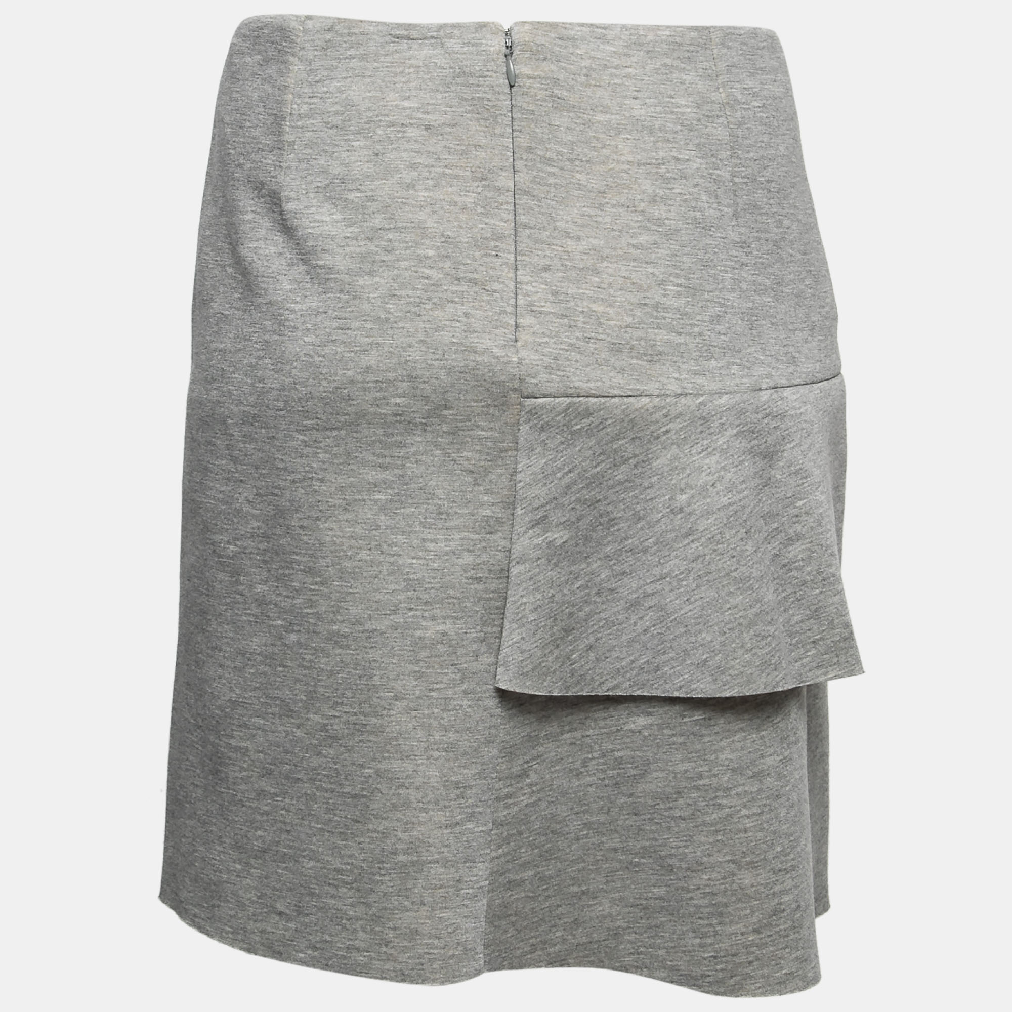 

Marni Grey Neoprene Asymmetrical Mini Skirt