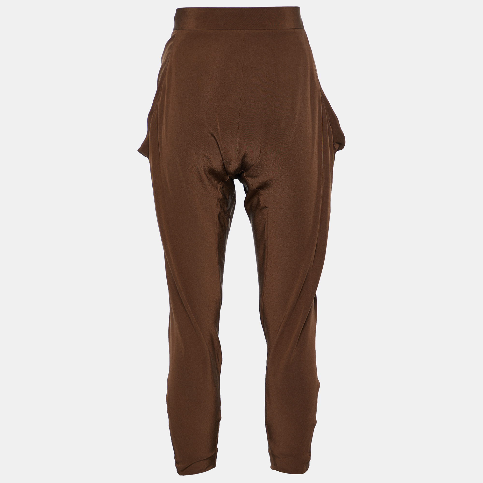 

Marni Brown Silk Jodhpur Trousers