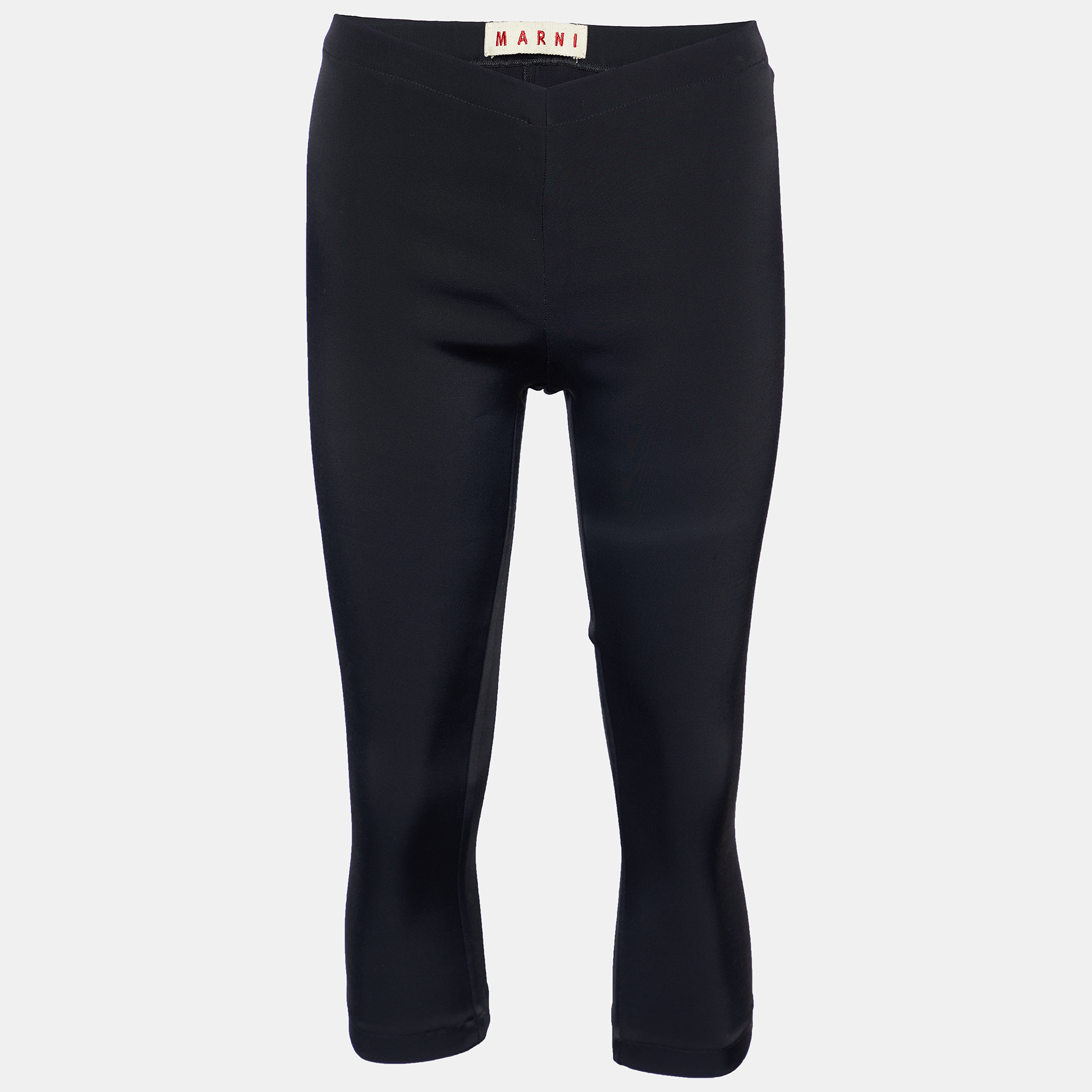 Pre-owned Marni Black Knit Cropped Leggings S