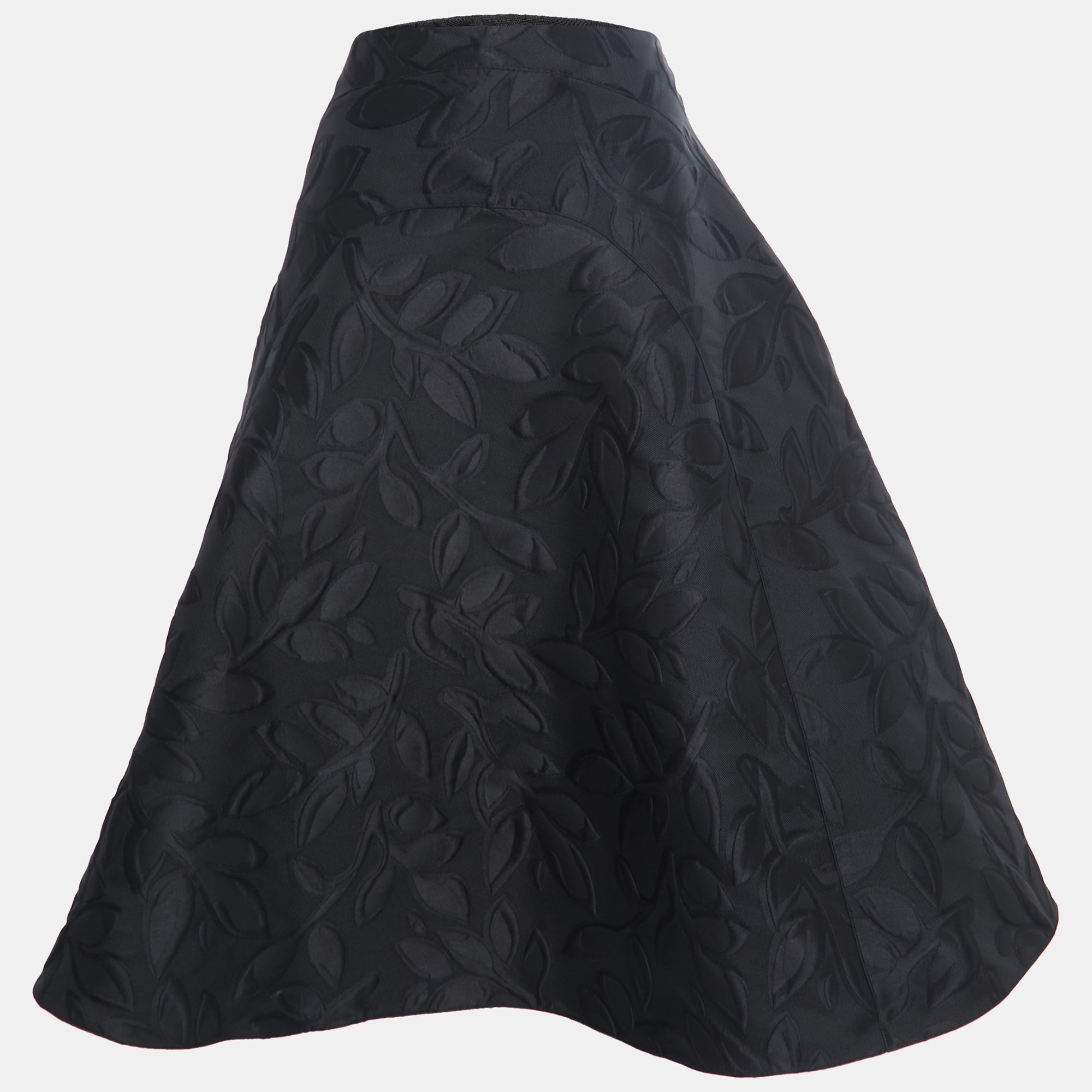 

Marni Black Floral Jacquard Midi Skirt