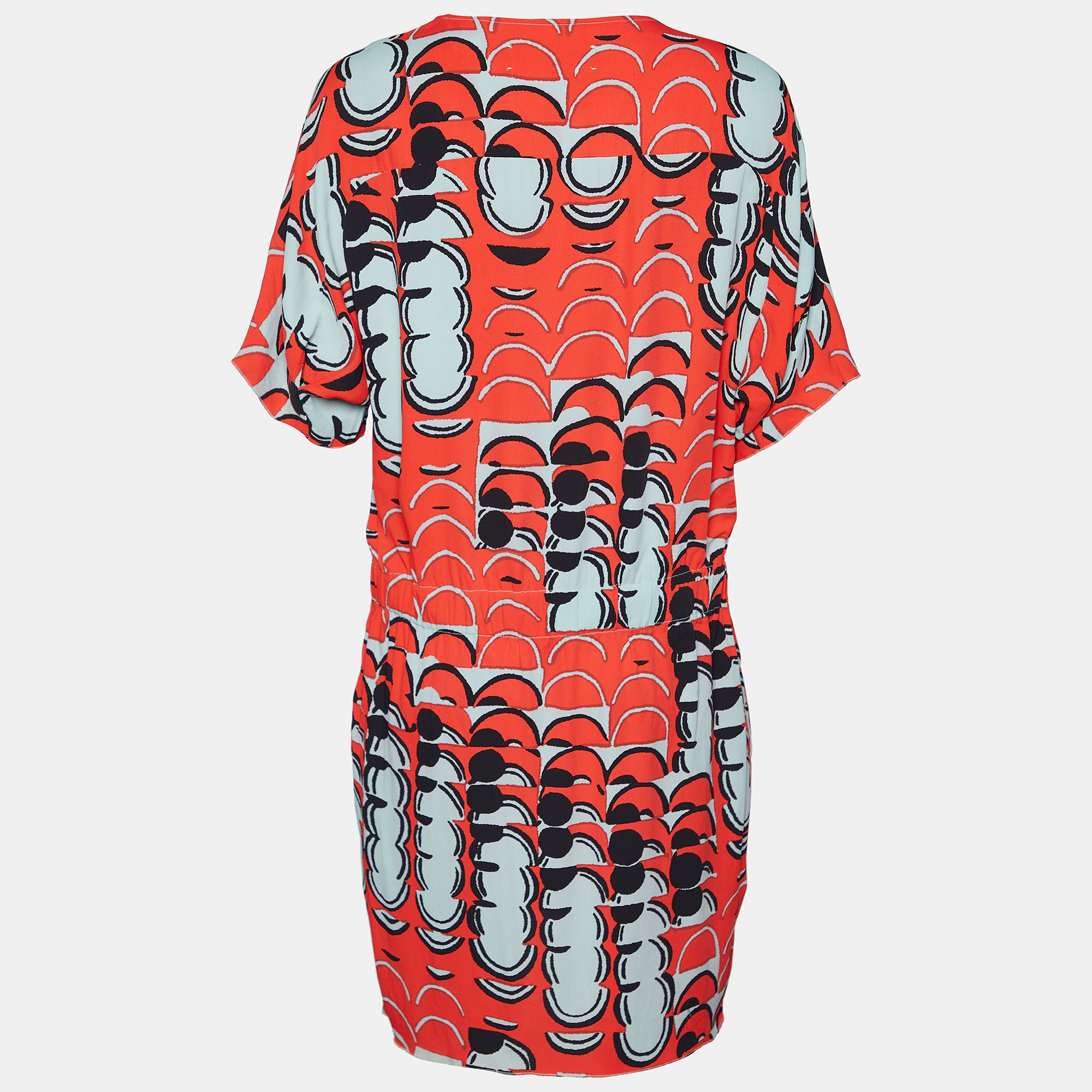 

Marni Multicolor Printed Textured Shift Dress